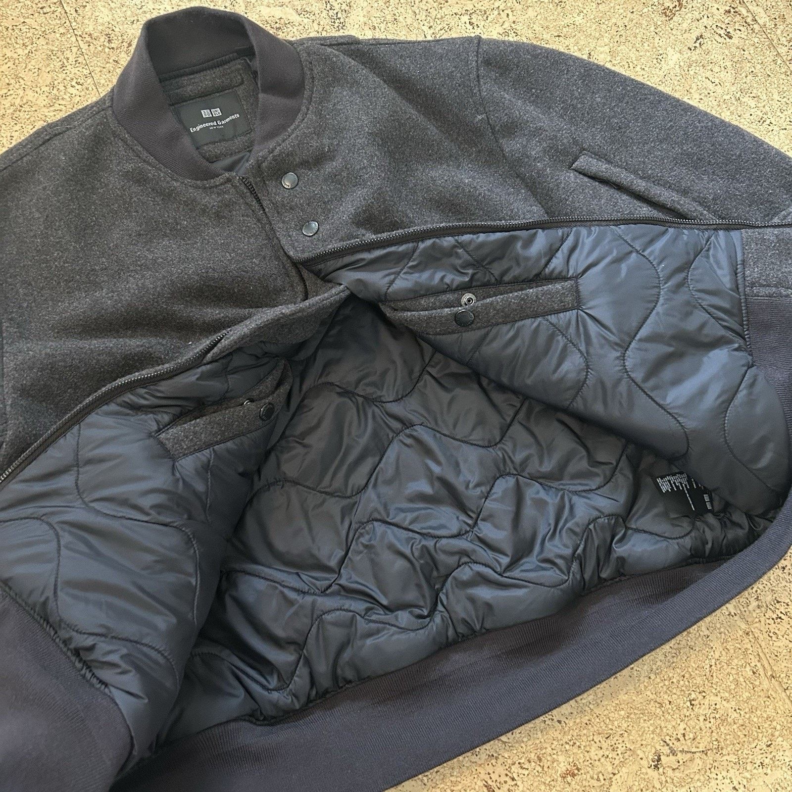Engineered Garments × Uniqlo Pufftech Quilted Puffer Bomber Jacket Medium Size US M / EU 48-50 / 2 - 5 Thumbnail
