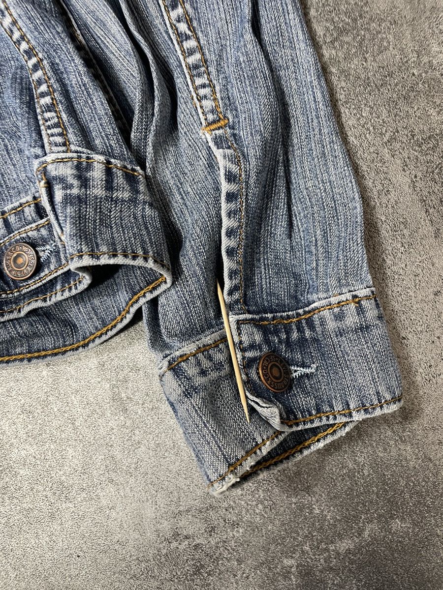 Levi's 🔥Offers🔥Levis Vintage Y2K Denim Jacket Solid Rare Size XS / US 0-2 / IT 36-38 - 12 Thumbnail