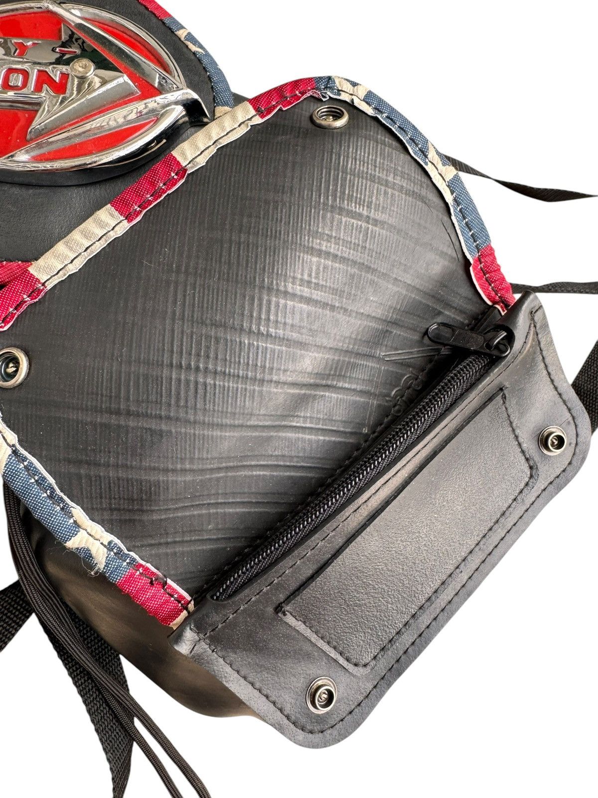 Harley Davidson Vintage Harley Davidson Black Rubber Denim Bagpack Unique Size ONE SIZE - 7 Thumbnail