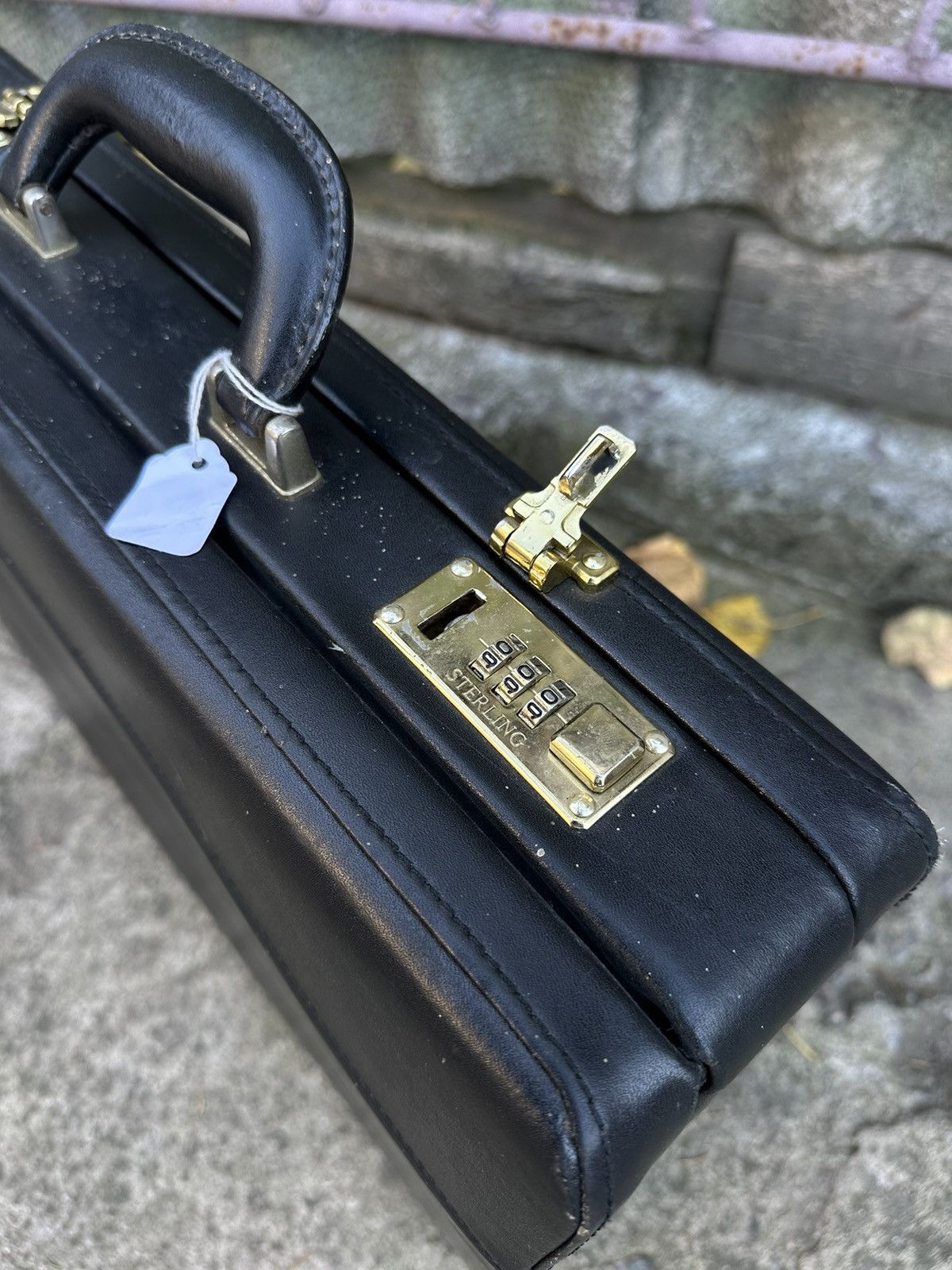 Leather × Vintage 1960/70s Sterling Combination Lock Leather Briefcase Size ONE SIZE - 6 Thumbnail