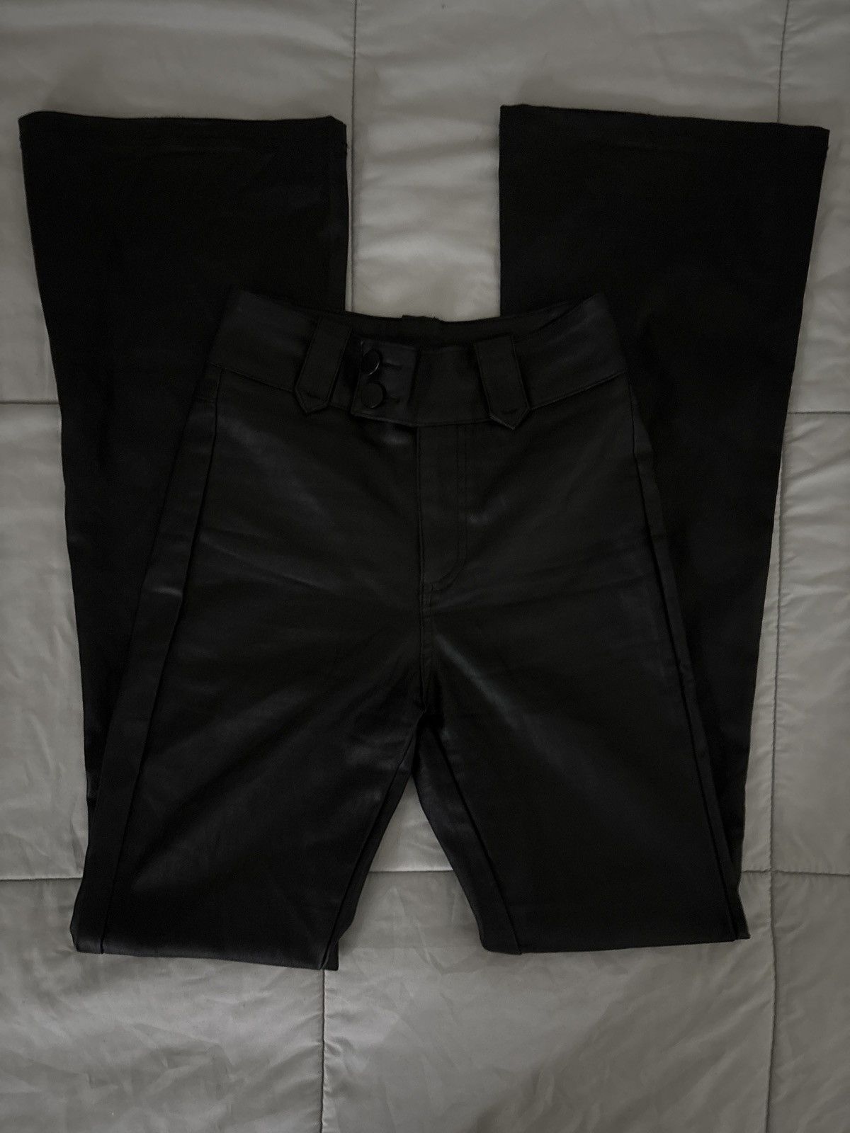 Hot Topic Flare Leather Pants Size 24" / US 00 / IT 34 - 1 Thumbnail