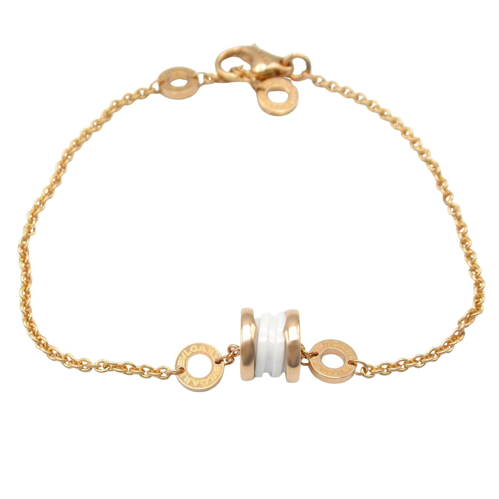 Bvlgari Bvlgari Bracelet Ceramic K18Pg (Pink Gold) White Size ONE SIZE - 1 Thumbnail