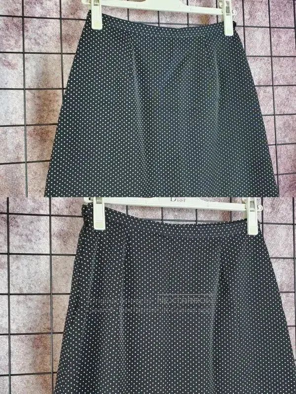 Burberry Burberry Black Polka Dot Skirt, Size S. Size 23" - 2 Thumbnail