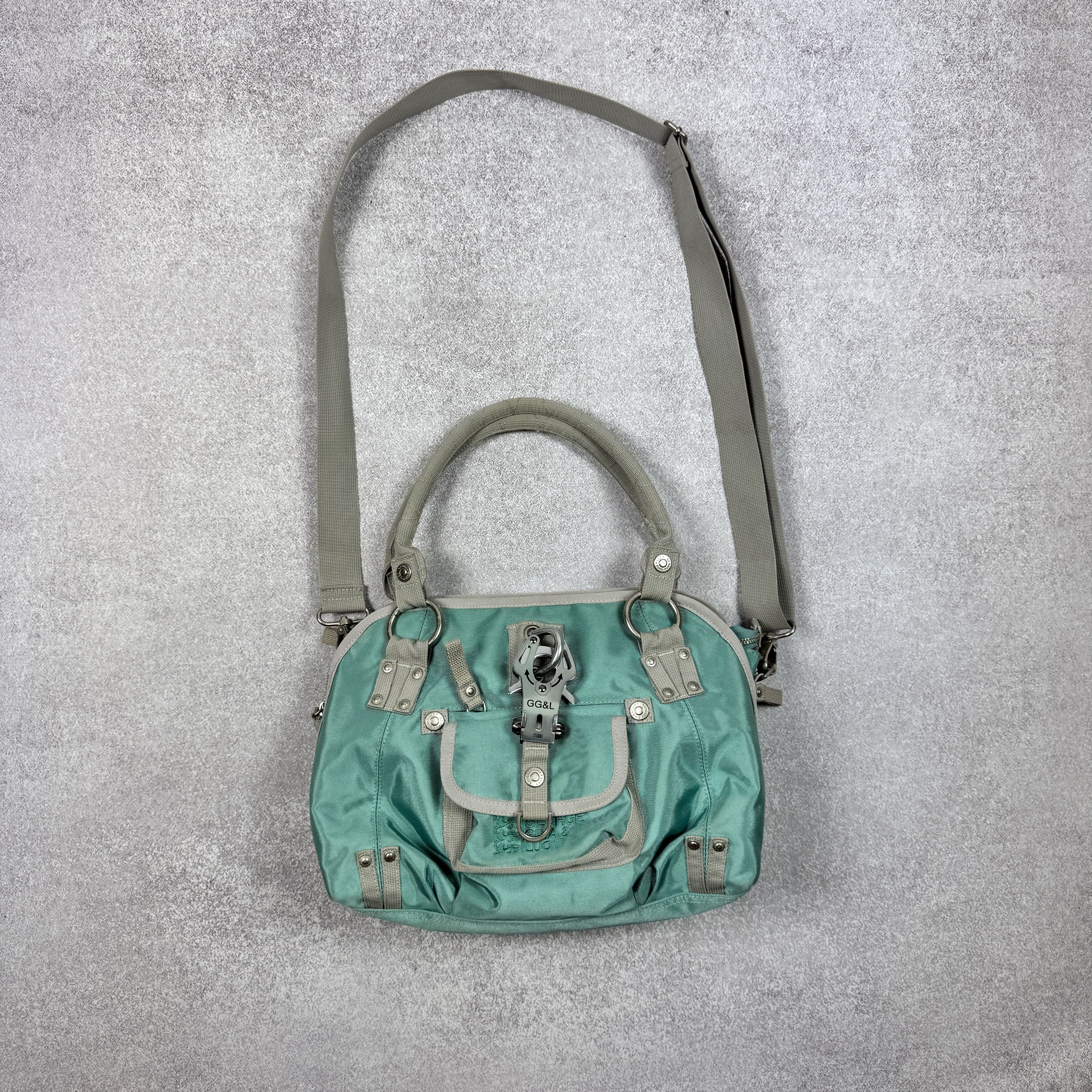 GEORGE GINA & LUCY 2wayショルダーバッグ y2k グレー George Gina 