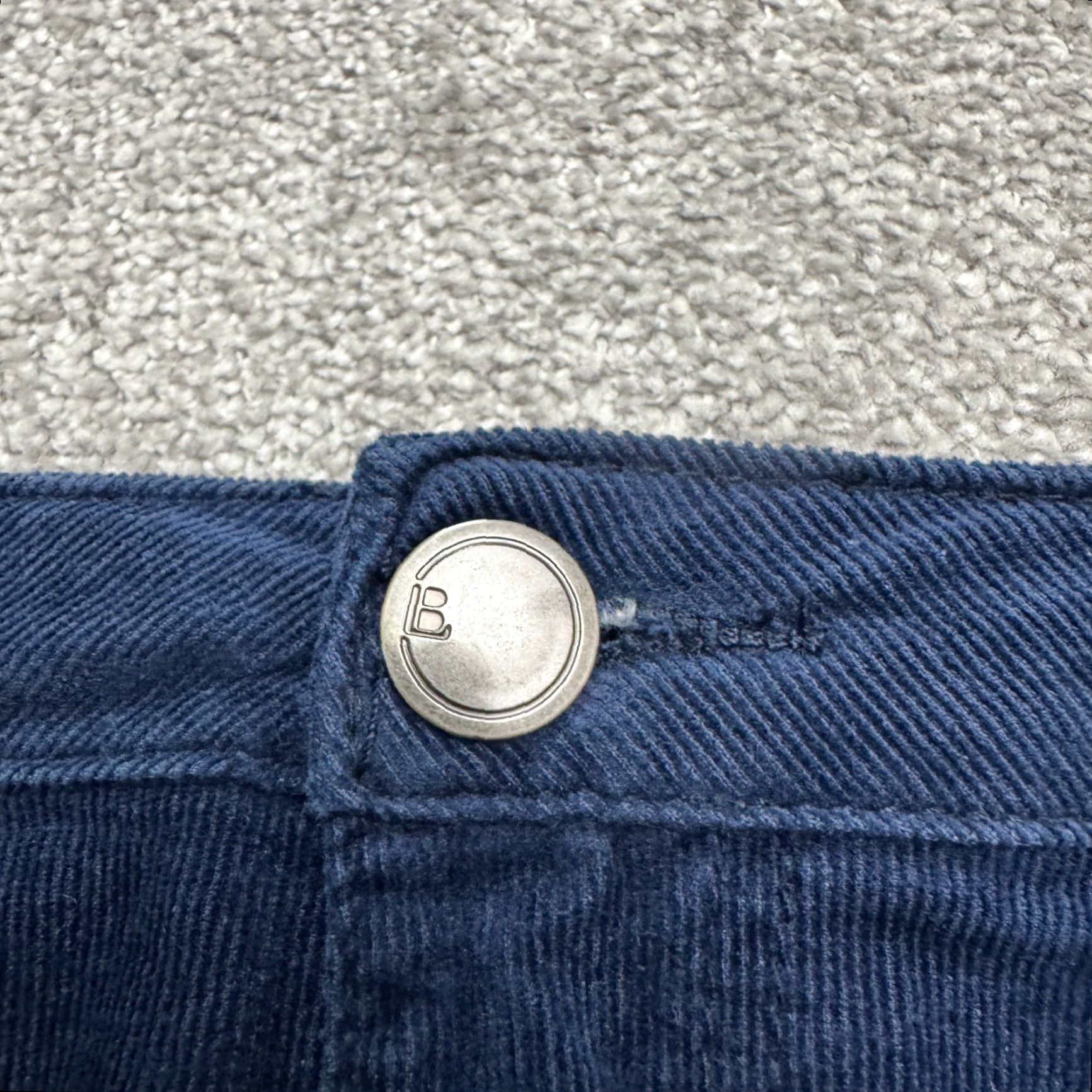 Vintage Lane Bryant Womens Pants Skinny Corduroy 22 Blue High Rise Stretch Casual Cotton Blend Size 40" / US 18 - 3 Thumbnail