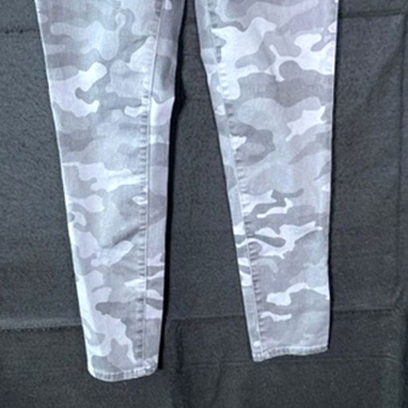 Vintage Seven7 Womens Jeans Gray Camouflage Denim Utility Skinny Ankle Stretch 6 Size 29" - 3 Thumbnail