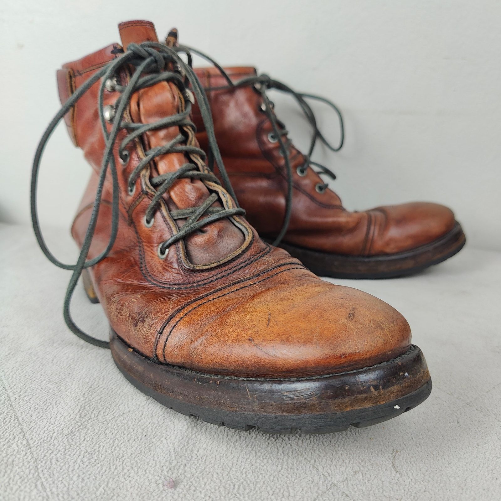 John Varvatos John Varvatos Bowery Spectator Boots Mens 10 Cognac Brown Size US 10 / EU 43 - 2 Thumbnail