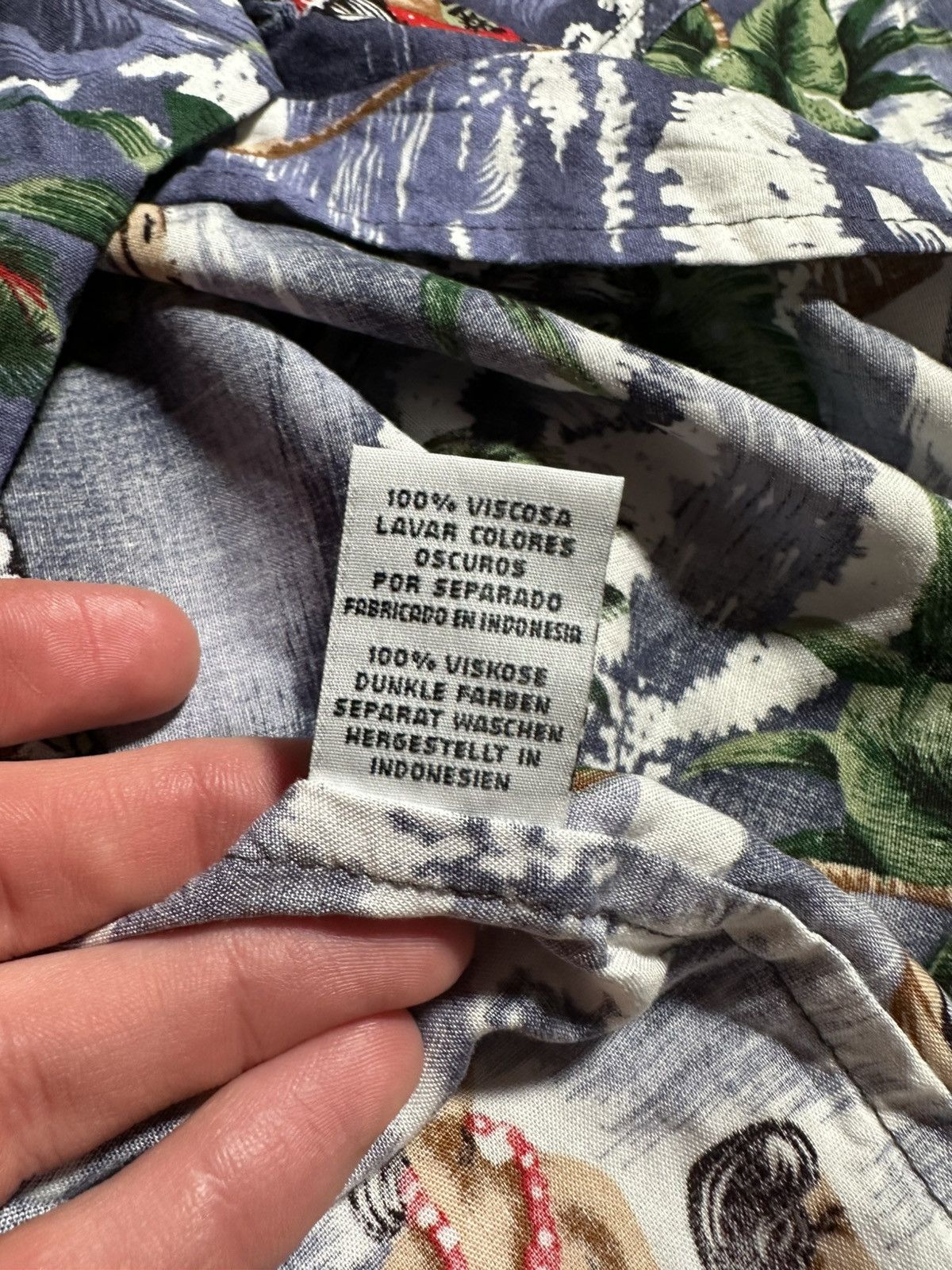 Designer Religion Hawaiian Linen Monogram Shirt Size US M / EU 48-50 / 2 - 4 Thumbnail