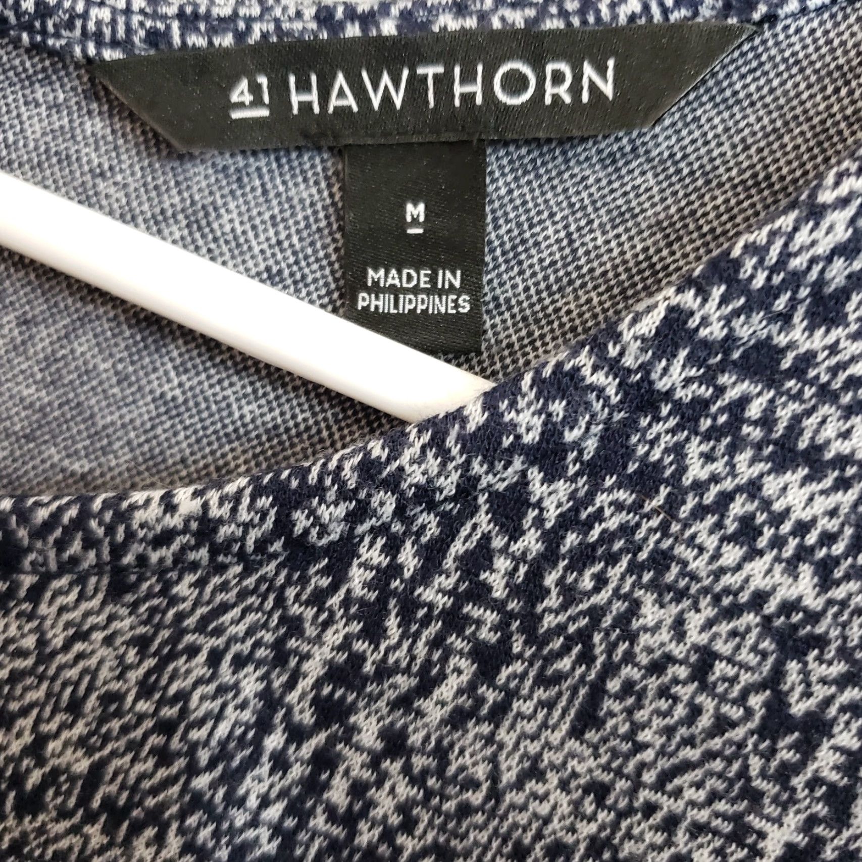 Vintage 41Hawthorn Womens Knit Dress Sz Medium Blue 3/4 Sleeve Pockets Size M / US 6-8 / IT 42-44 - 7 Thumbnail