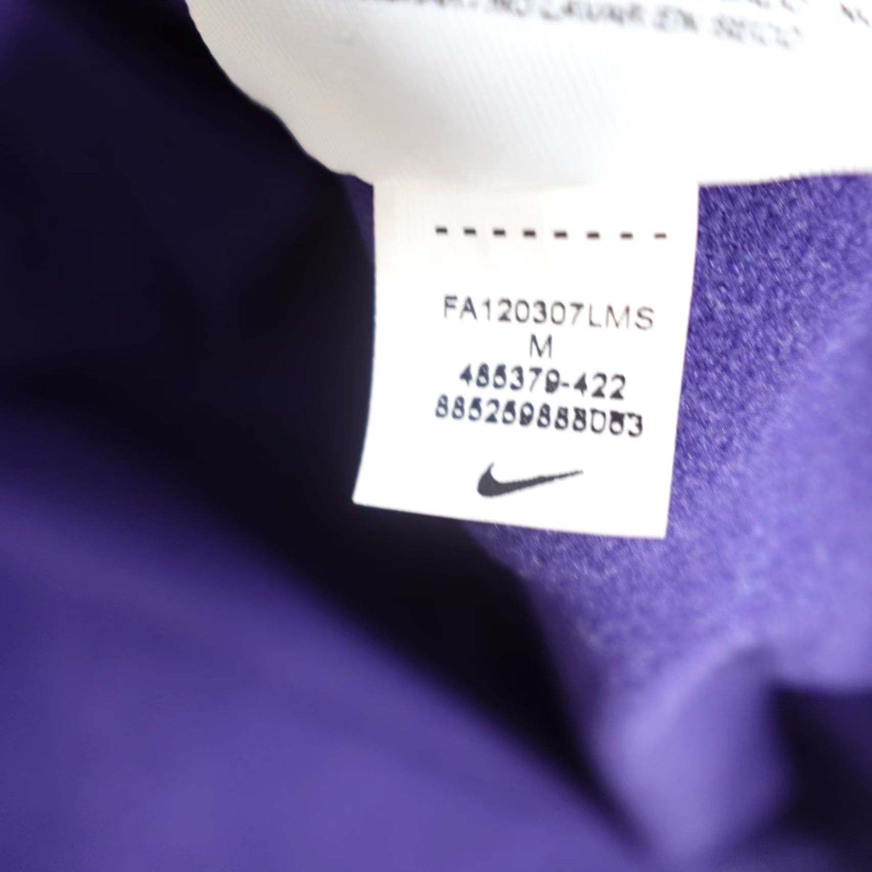 Nike Nike Pro Womens Shirt M Blue Purple Hyperwarm 1/2 Zip Mock Neck Long Sleeve Athletic Running & Jogging 485379-422 Size M / US 6-8 / IT 42-44 - 4 Thumbnail