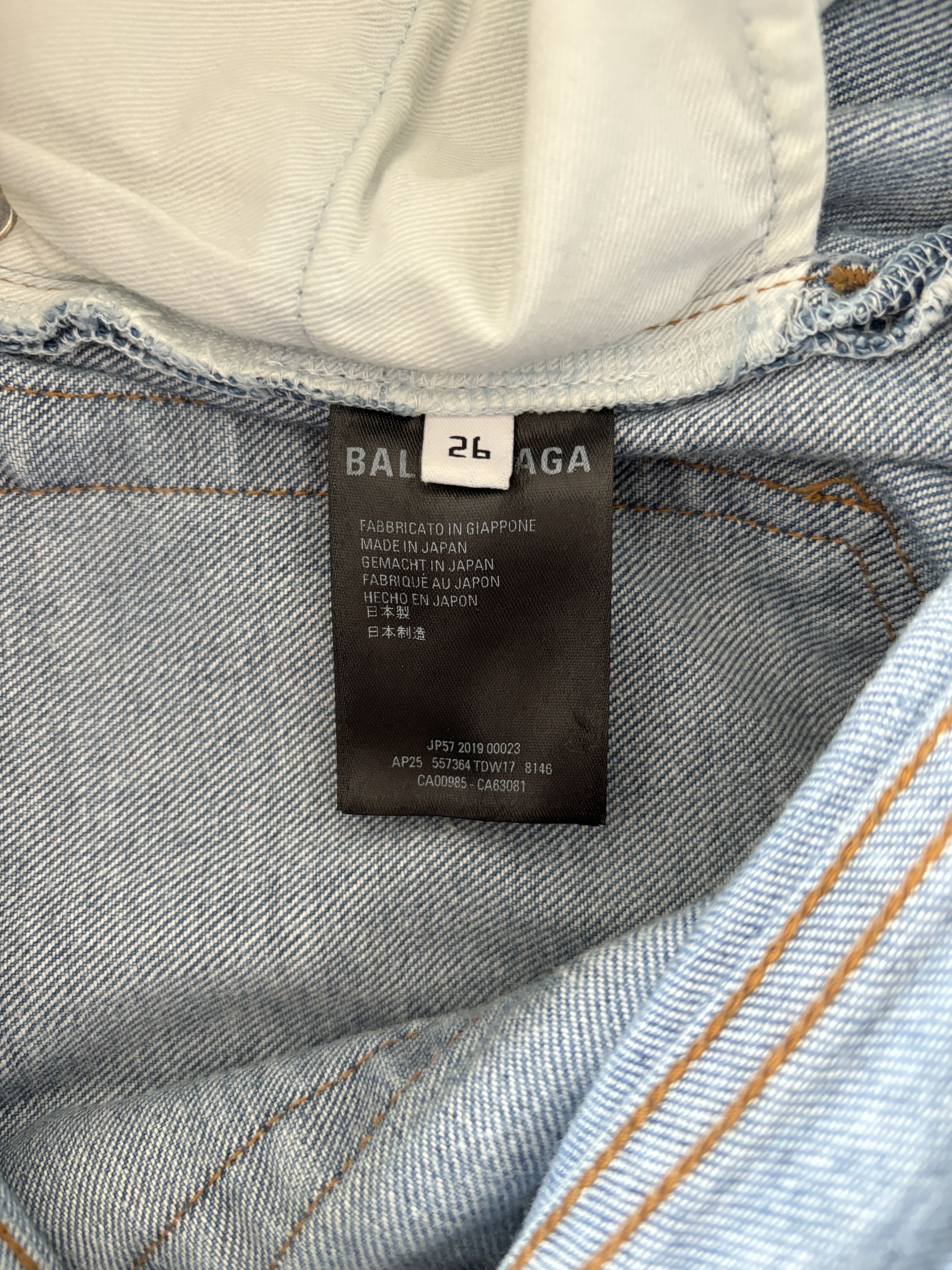 Balenciaga ⚡️QUICK SALE⚡️2019 Balenciaga Demna Blue Denim Jeans Pants Size 26" / US 2 / IT 38 - 6 Thumbnail