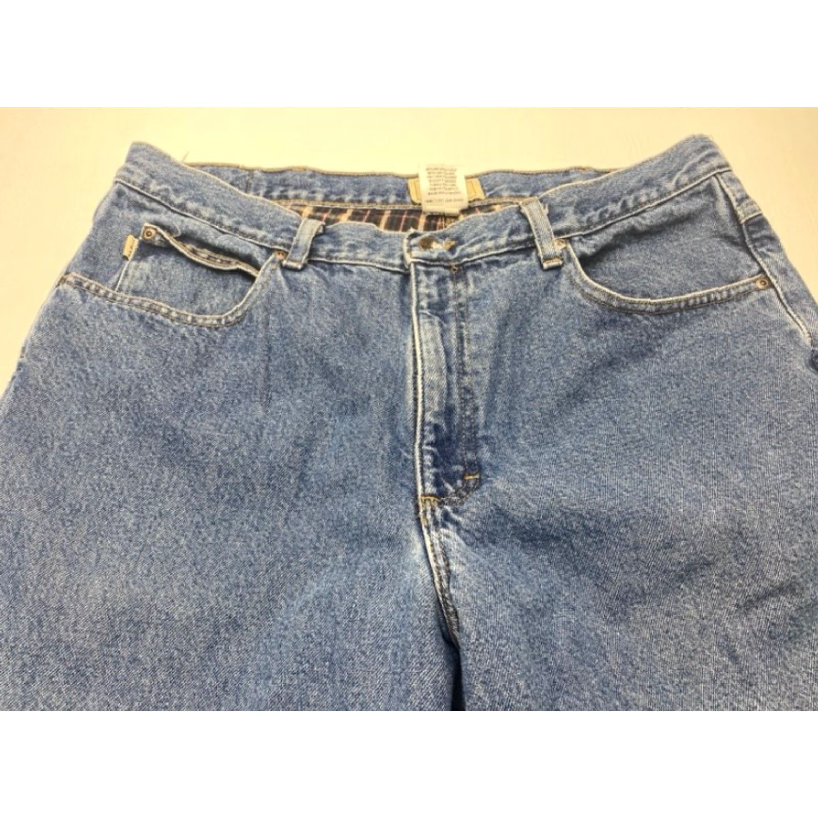 Vintage L.L. Bean Jeans Mens 38x26 Denim Blue Classic Fit 5-Pocket Lined 8557 Size US 38 / EU 54 - 6 Thumbnail