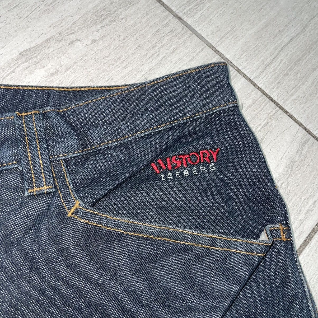 Iceberg Iceberg History Y2K Raw Baggy Denim Size US 35 - 5 Thumbnail