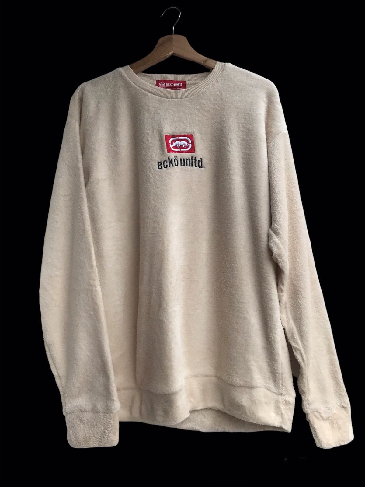 image of Ecko Unltd. Fleece Sweatshirt in Cream, Men's (Size Large)