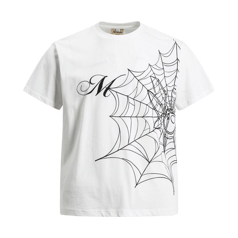 HYSTERICS ✫ 蜘蛛の巣 デザイン トップス　　V系　h.naoto Japanese Brand H.NAOTO H.ANARCHISM FOR PLUS SHORT SLEEVE WHITE TOP