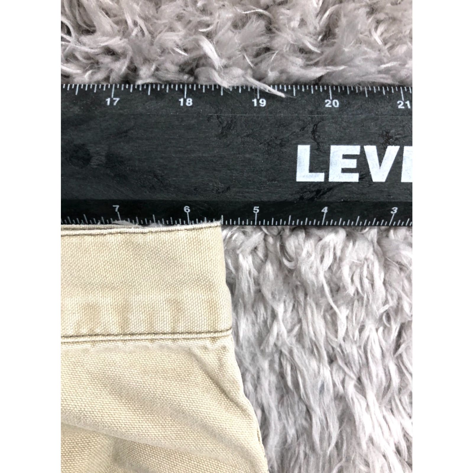 Old Navy Old Navy Canvas Carpenter Shorts Mens Size 38 Mid Rise Medium Wash Beige Size US 38 / EU 54 - 2 Thumbnail