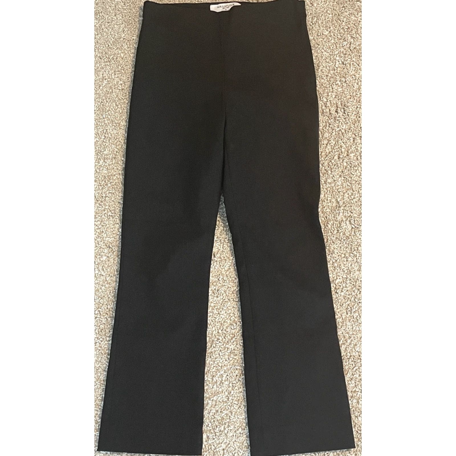 Vintage MM Lafleur The Foster Straight Leg Everstretch Pants Black 6 Women Dress Pants Office Business Stretch Twill Solid Zip Size 28" / US 6 / IT 42 - 4 Thumbnail