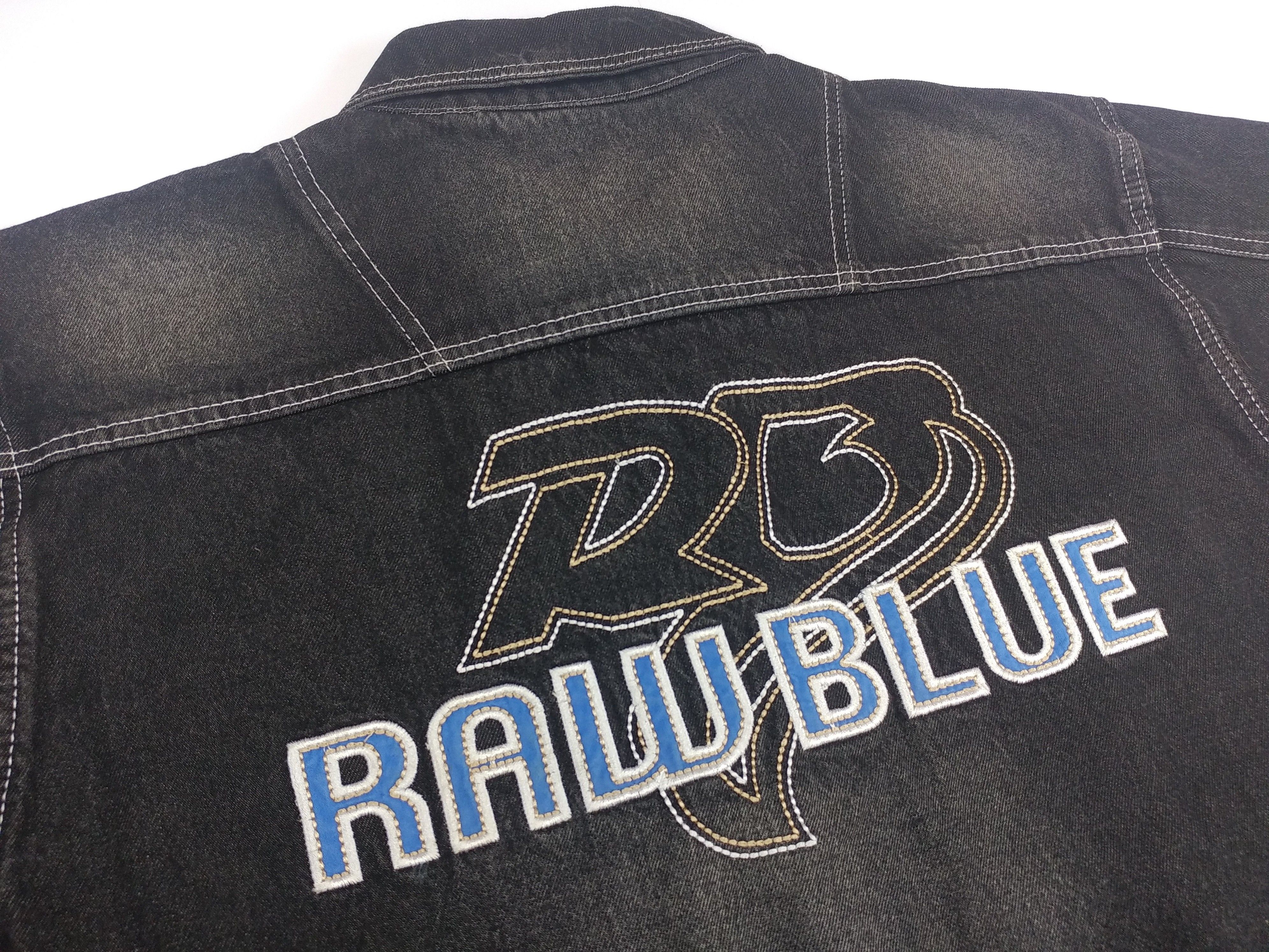 Vintage Raw Blue jacket, vintage denim jacket, 90s hip hop, 1990s XL Size US XL / EU 56 / 4 - 12 Thumbnail