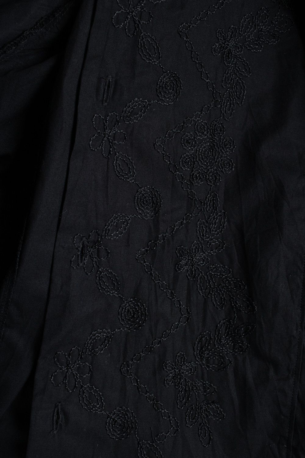 Ferre Ferre jeans, black French cuff embroidery shirt Size US XXL / EU 58 / 5 - 5 Thumbnail