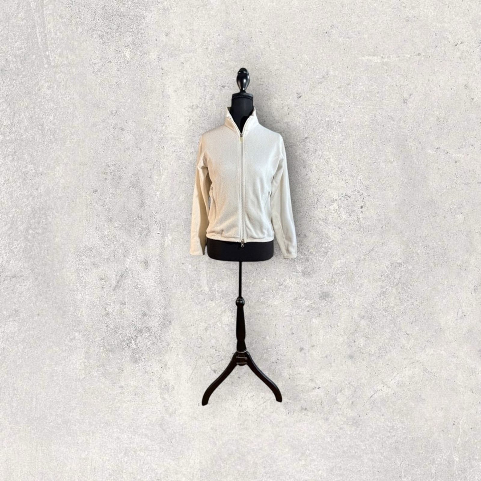 Nike Nike White Zip-Up Jacket Size XS / US 0-2 / IT 36-38 - 3 Thumbnail