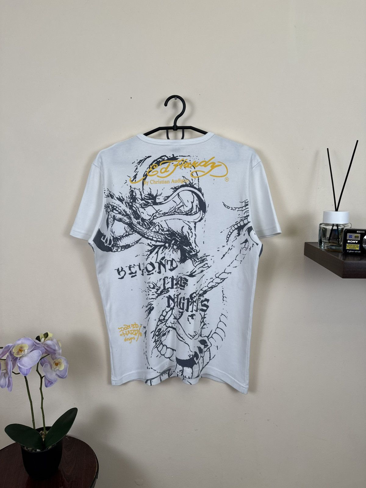 Ed Hardy Vintage Ed Hardy T shirt Tiger Snake Tattoo Y2K L White Size US L / EU 52-54 / 3 - 2 Thumbnail