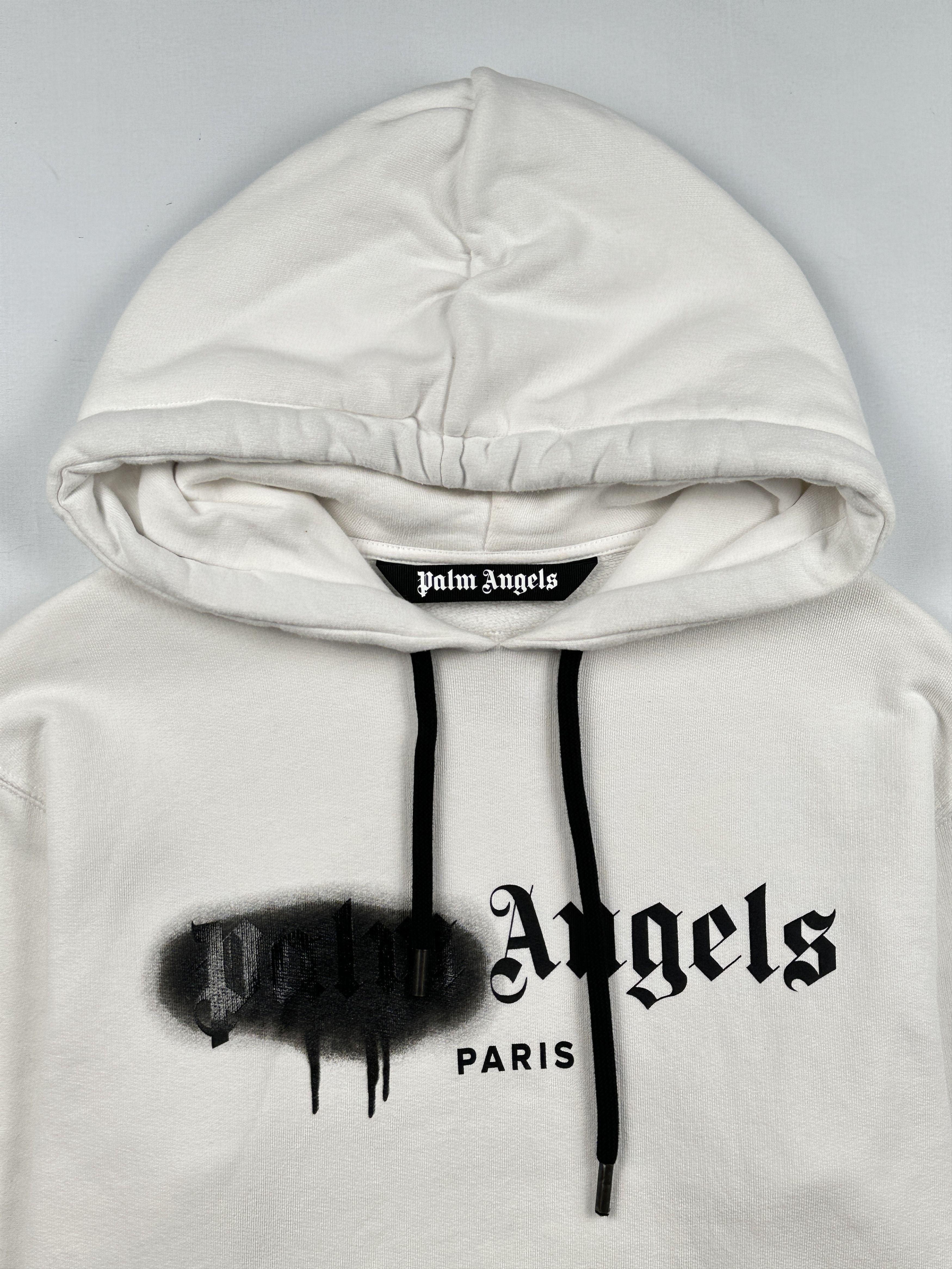 Palm Angels S/S 2020 Sprayed Logo Hoodie Size US XS / EU 42 / 0 - 3 Thumbnail