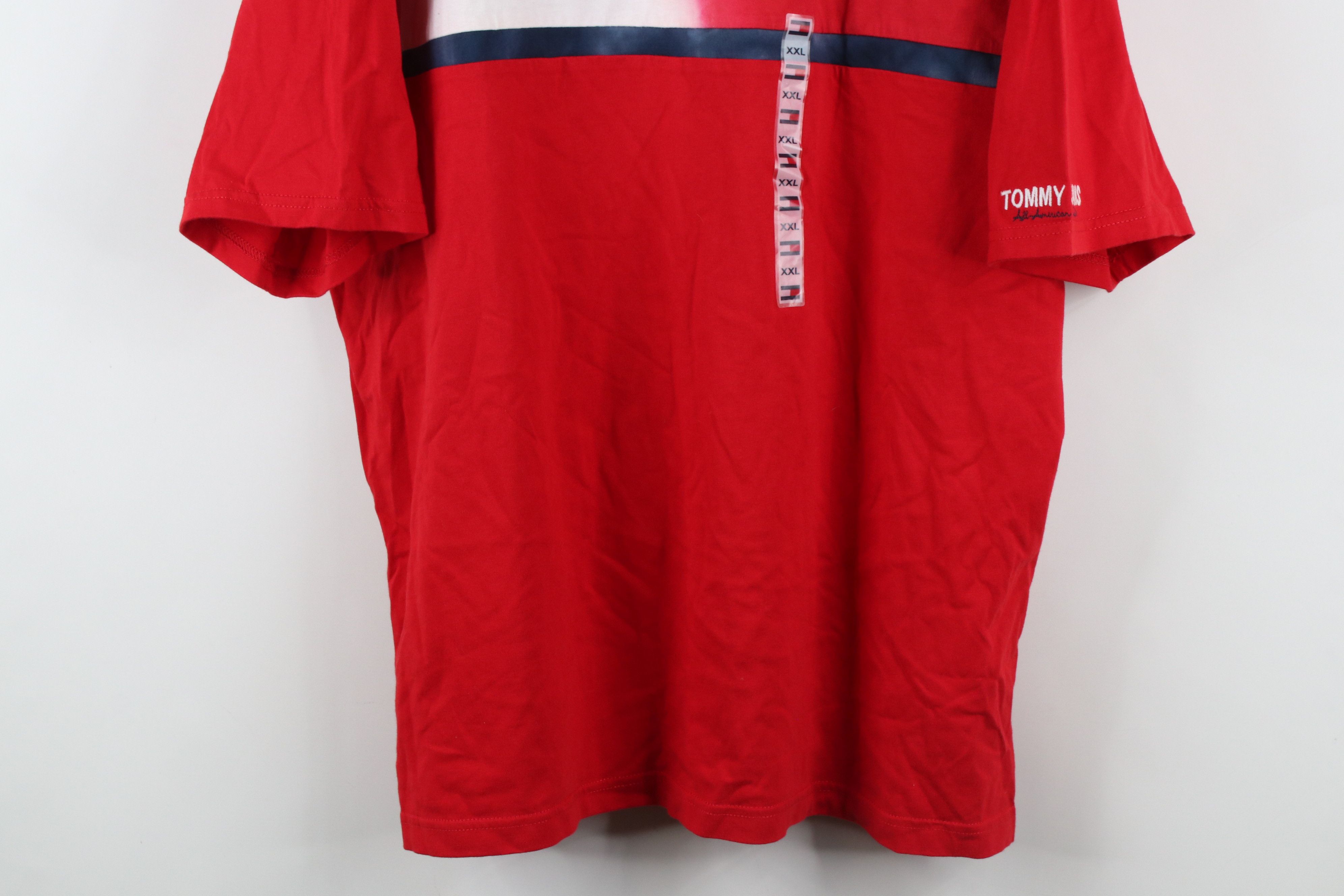Tommy Hilfiger × Vintage Deadstock Vintage 90s Tommy Hilfiger Surfing Out T-Shirt Red Size US XXL / EU 58 / 5 - 3 Thumbnail