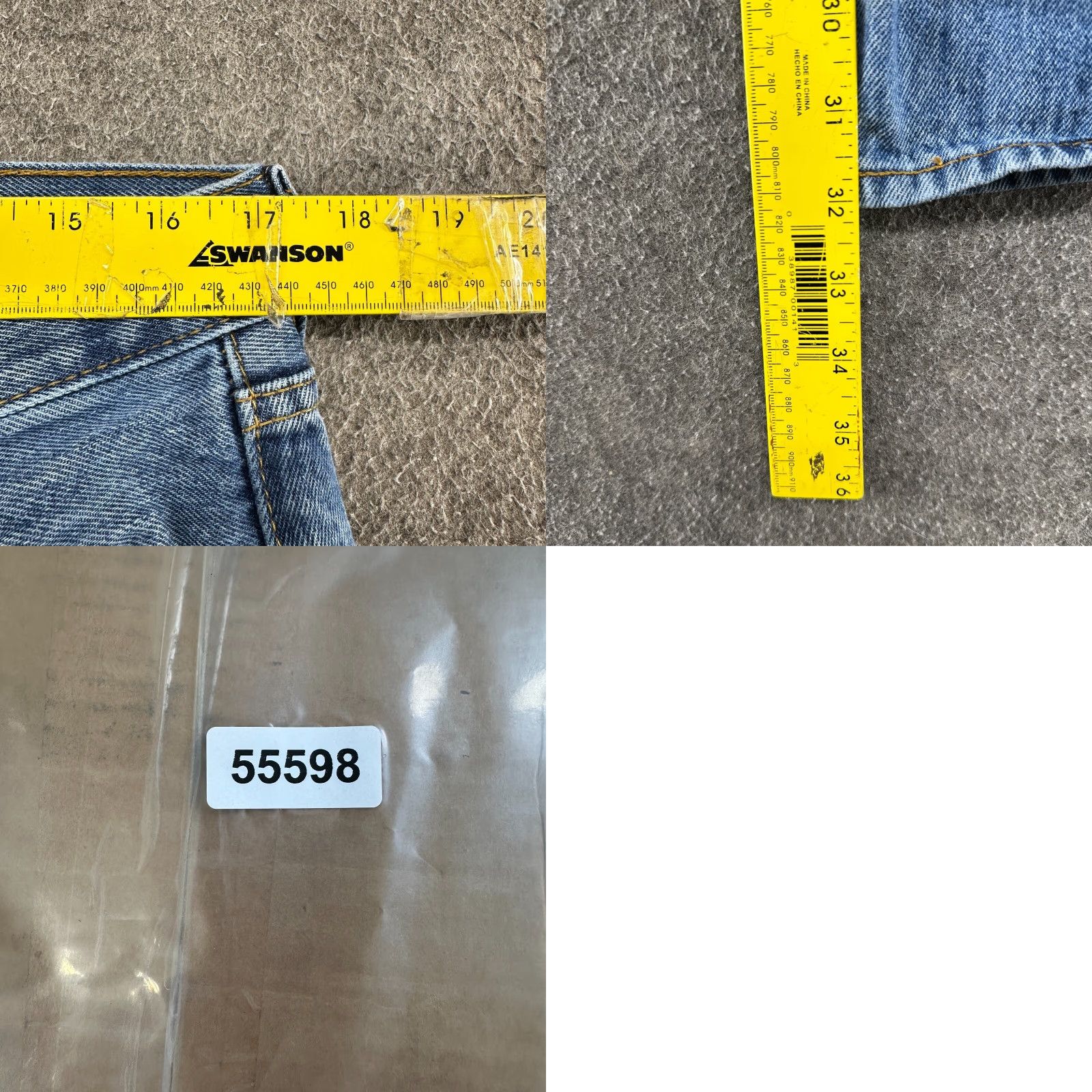 Levi's VINTAGE Levi's 501 Jeans Mens 34x32 Blue Light Distressed Straight Regular Style Retro 5-Pocket Mens Jeans Size US 34 / EU 50 - 10 Thumbnail