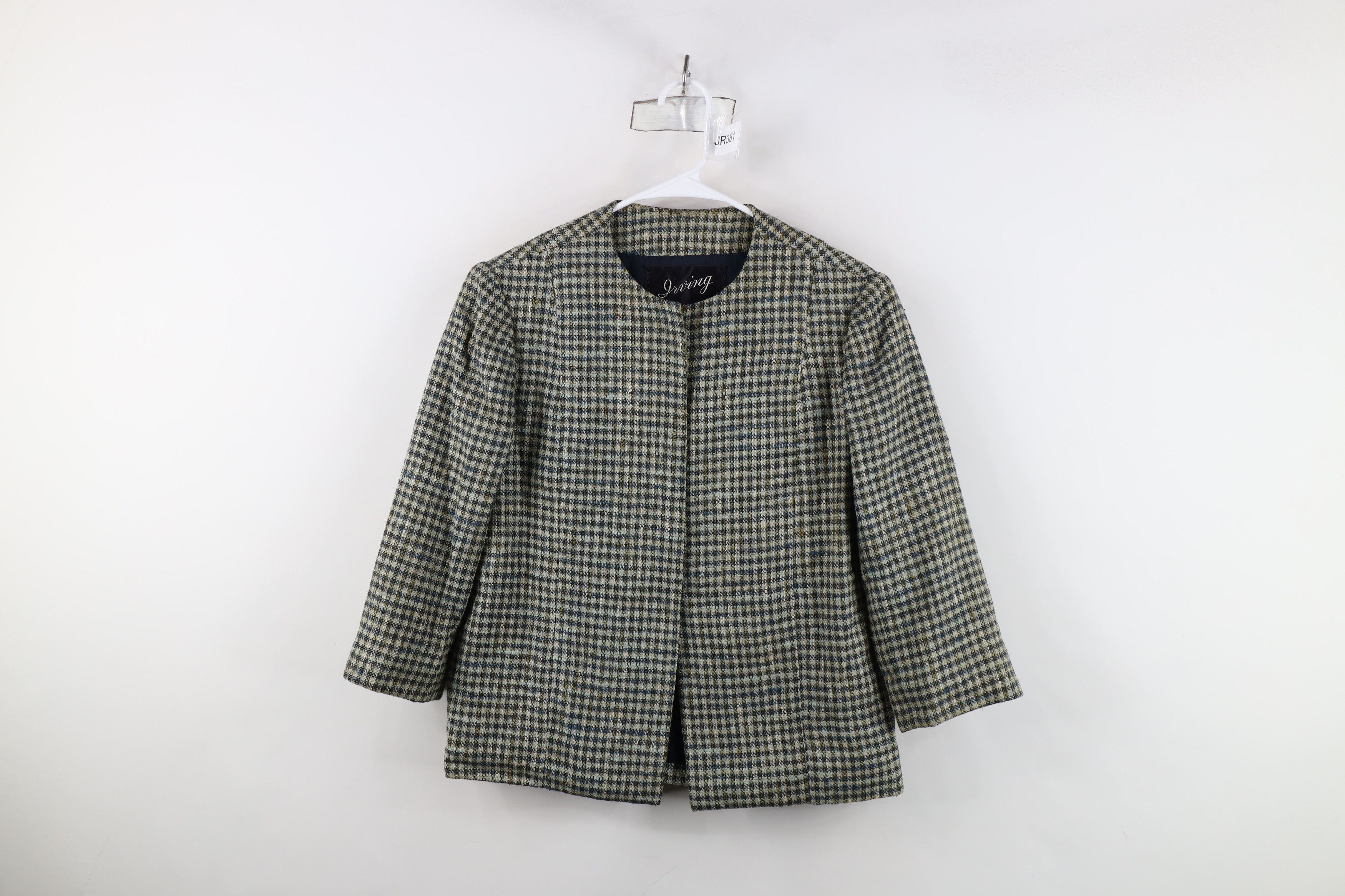 Vintage Vintage 50s 60s Rockabilly Blazer Suit Jacket Plaid USA Size L / US 10 / IT 46 - 1 Thumbnail