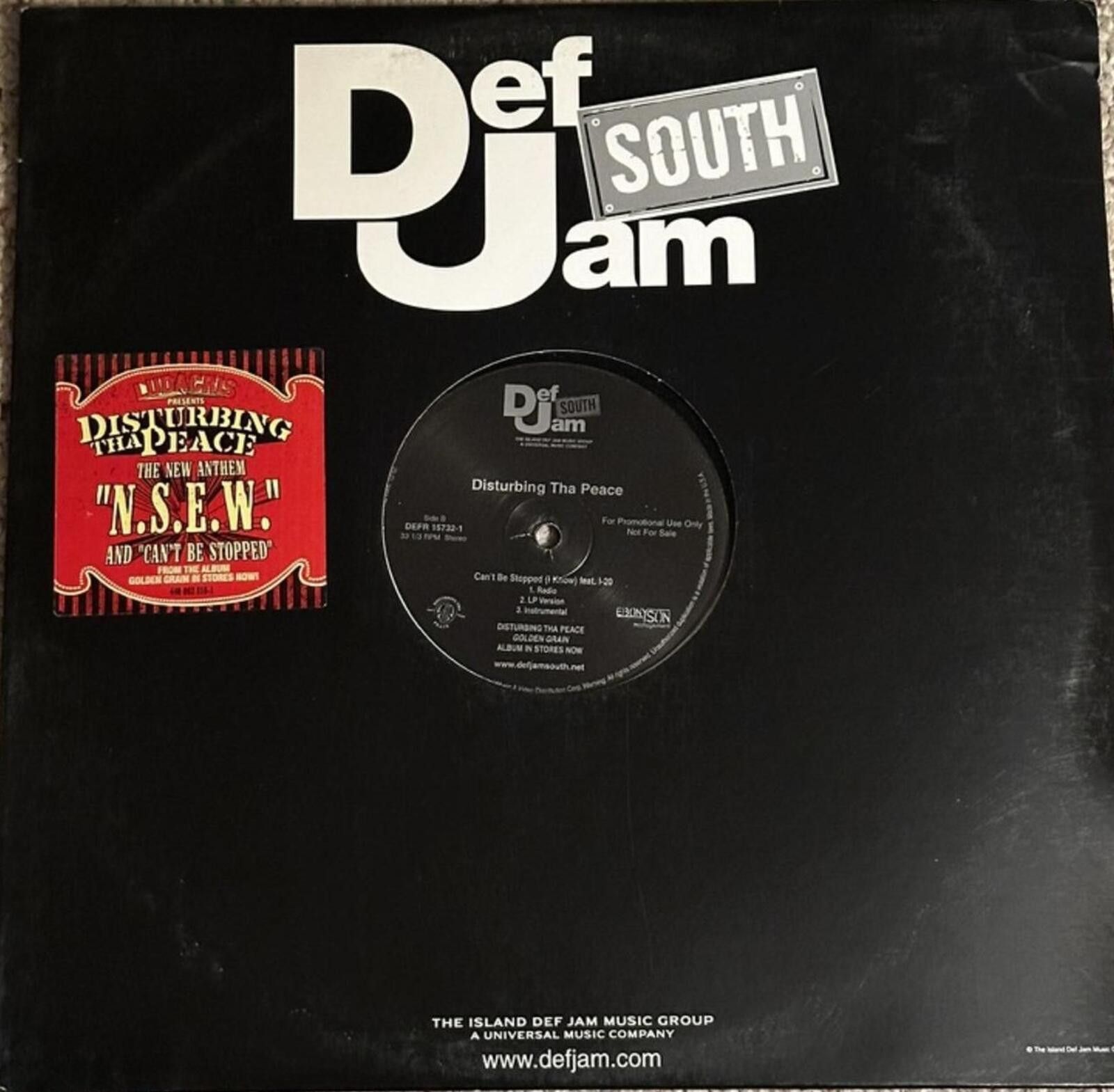 Other Disturbing Tha Peace N.S.E.W. Vinyl LP DefJam South Size ONE SIZE - 2 Thumbnail