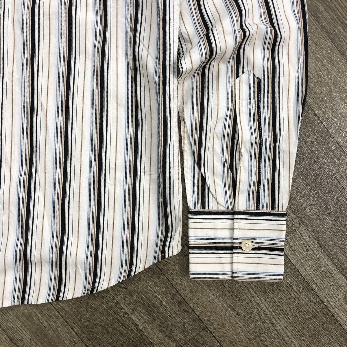 Japanese Brand × Tornado Mart 2000s Tornado Mart Japan Striped Button Up Shirt Size US M / EU 48-50 / 2 - 9 Thumbnail