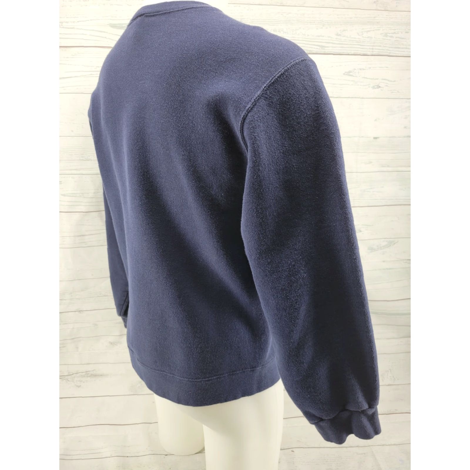 Nike VINTAGE Nike Athletics Dept Women Sweater Shirt Pullover Blue Size Large Crew Neck Pullover 90s 2000s Size L / US 10 / IT 46 - 5 Thumbnail