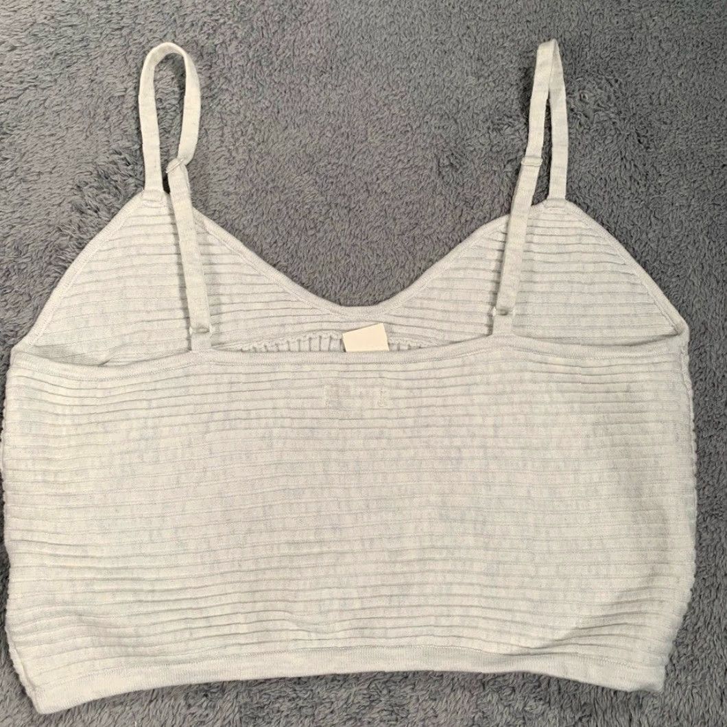 Vintage **Aerie White Regular Fit Cropped Camisole Top** User: Aerie White Regular Fit Cropped Camisole Top Size L / US 10 / IT 46 - 6 Thumbnail