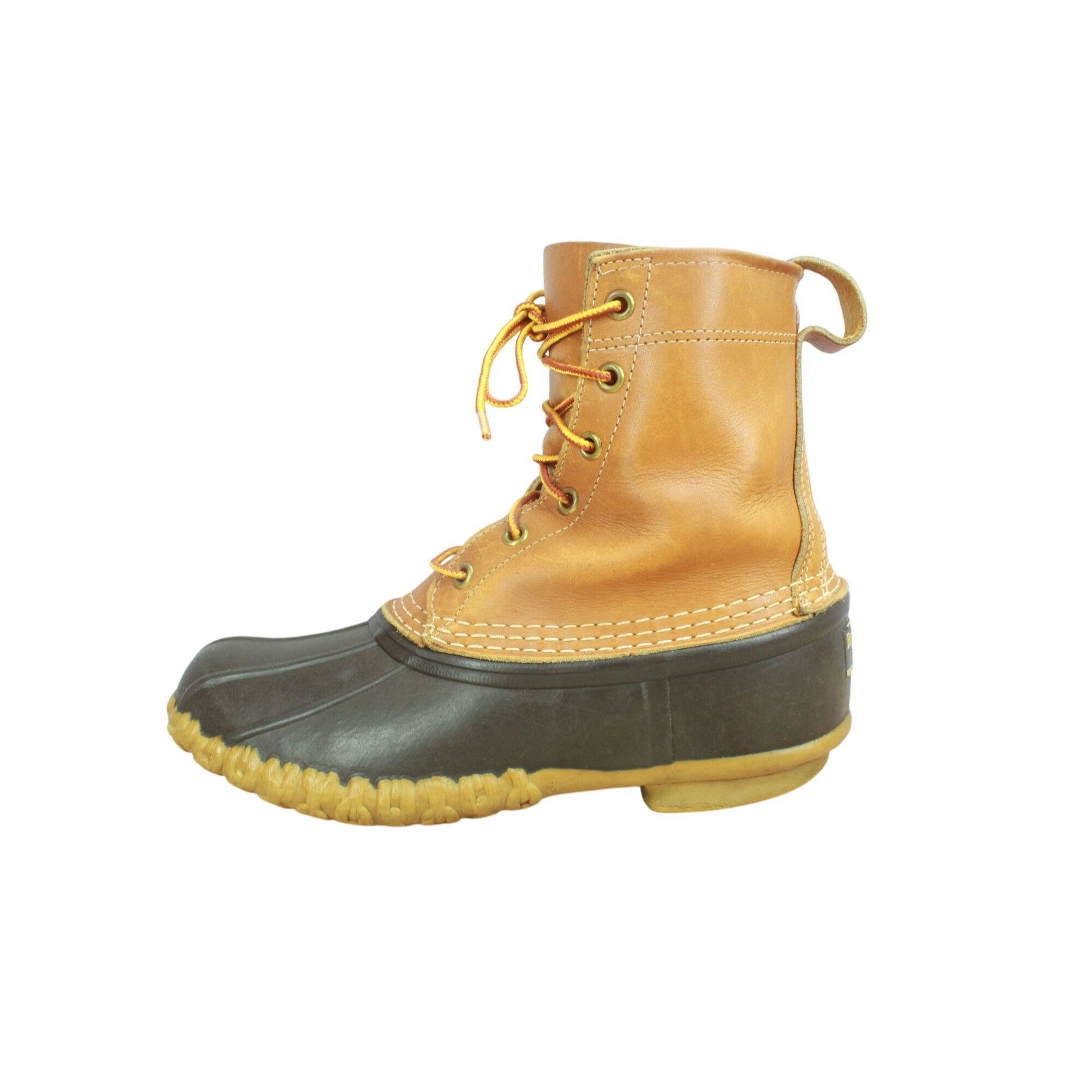 L.L. Bean Vintage LL Bean Women’s Lace-Up Duck Boots Brown Leather Size US 6 / IT 36 - 1 Thumbnail