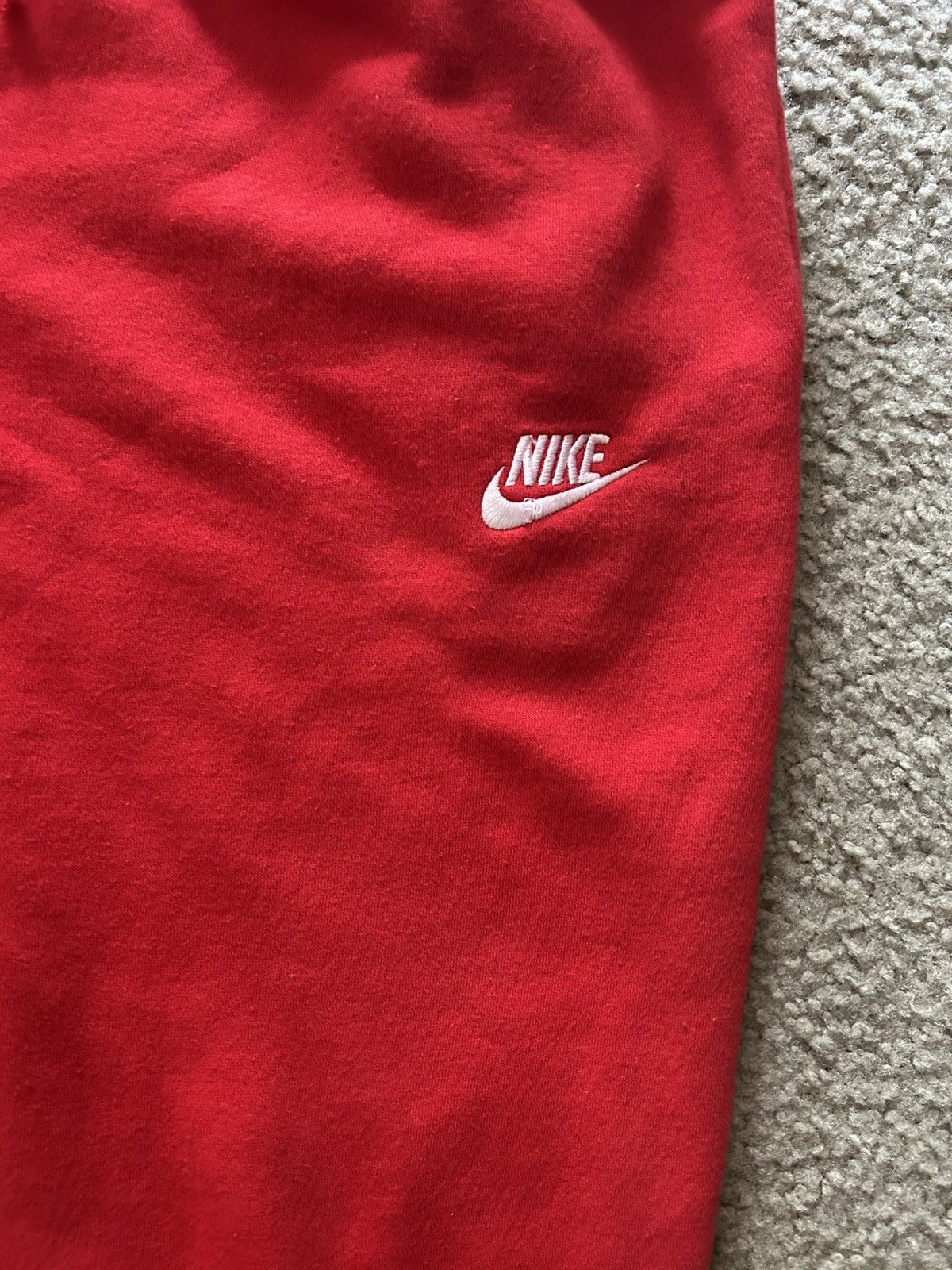 Nike × Vintage Nike Red Joggers Size US 28 / EU 44 - 2 Thumbnail