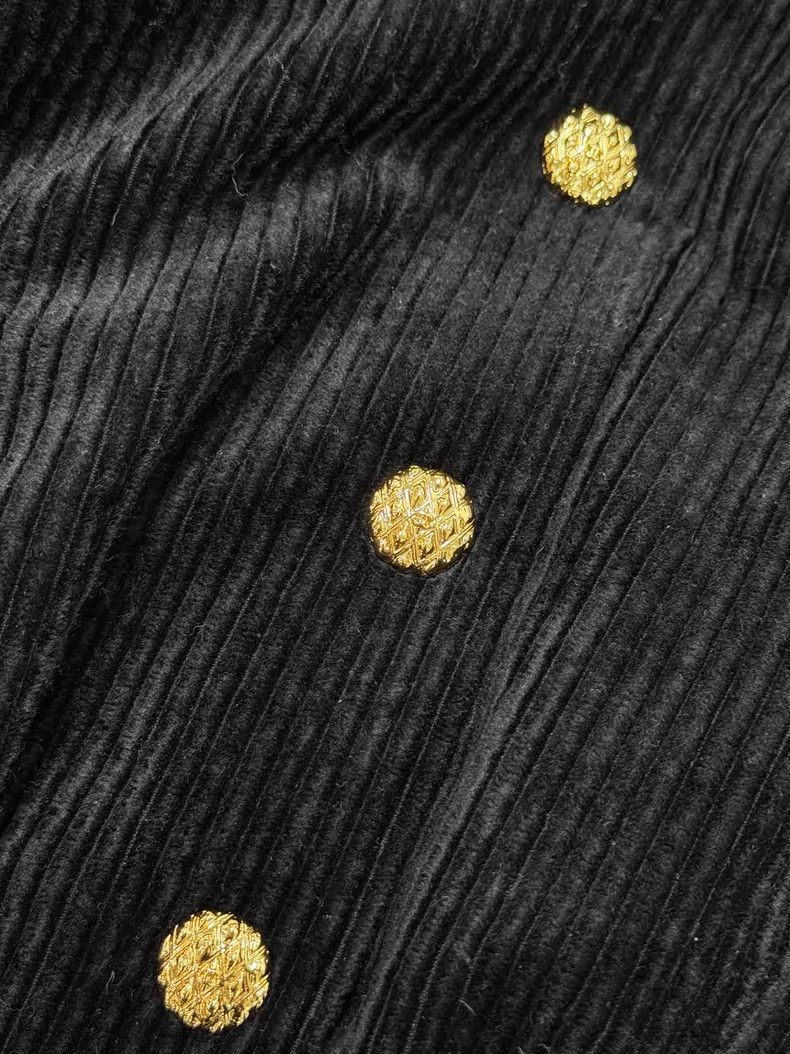 Chanel Chanel Corduroy rolled tweed stand-up collar short jacket Size XS / US 0-2 / IT 36-38 - 4 Thumbnail