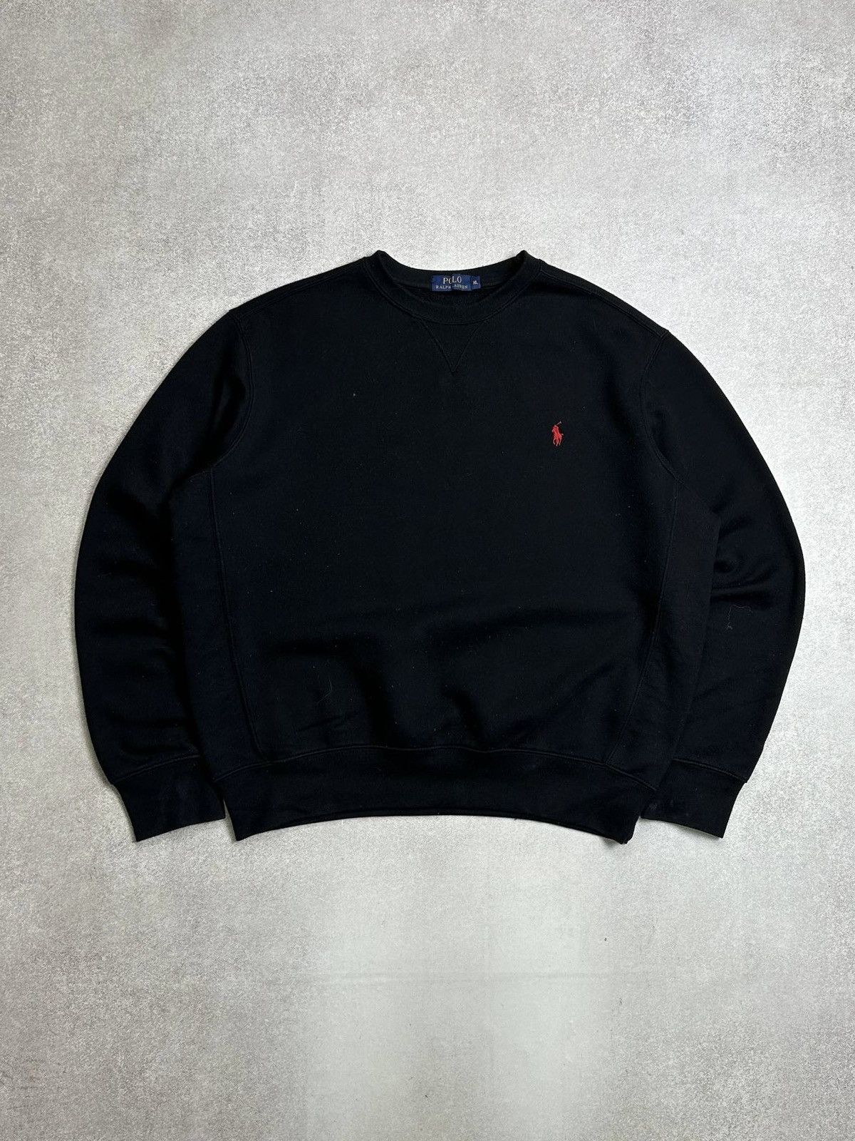 Polo Ralph Lauren Vintage Polo Ralph Lauren Black Sweatshirt Rare XL Size US XL / EU 56 / 4 - 1 Thumbnail