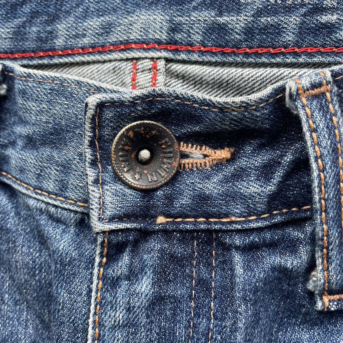 Edwin × Jean Vintage Edwin XV Faded Denim Distressed Pants Jeans Size US 31 - 6 Thumbnail