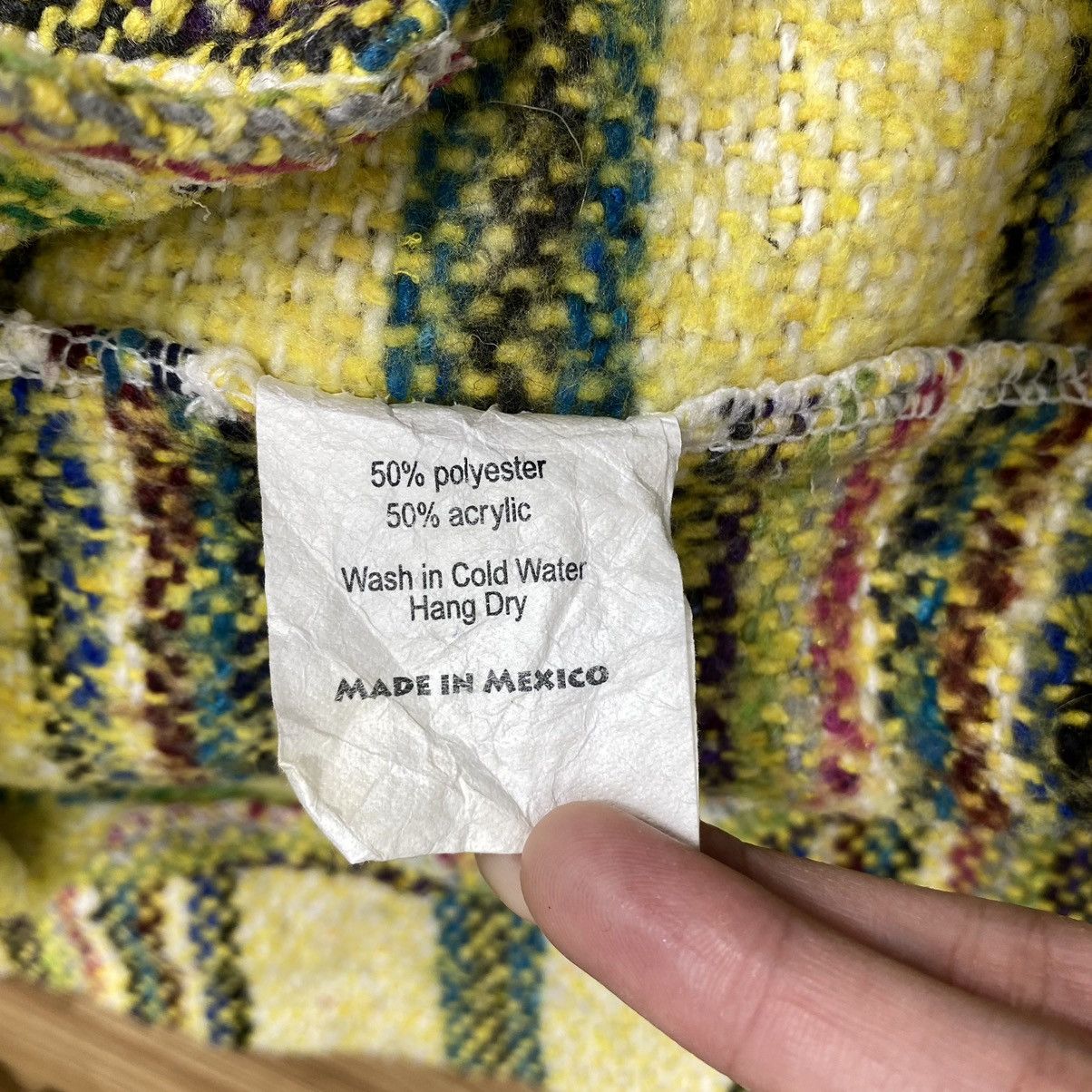 ECHO NATURALS Mexican Brand Wool Baja Pattern Hoodie