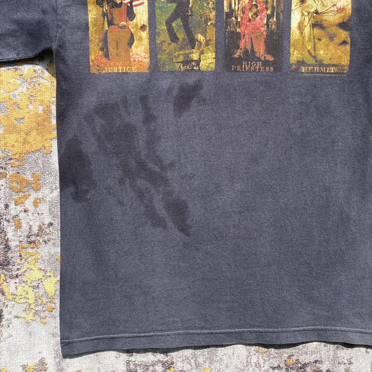 Marilyn Manson Vintage 2000s Marilyn Manson Hierophant Shirt SunFaded Size US S / EU 44-46 / 1 - 19 Thumbnail