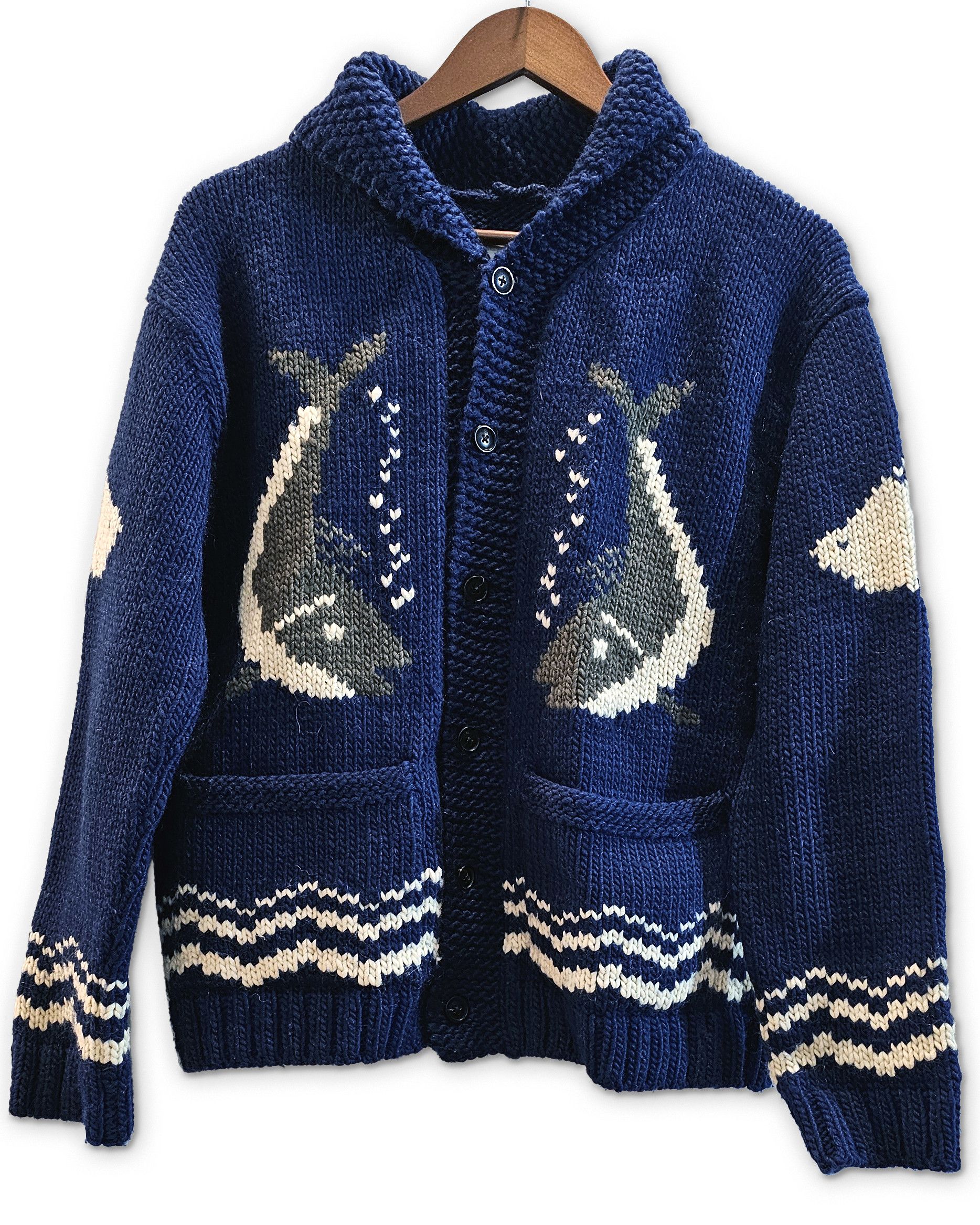 【送料&関税込】Bode Blue Wool Diamond Cardigan Bode Blue Wool Diamond Cardigan | Grailed
