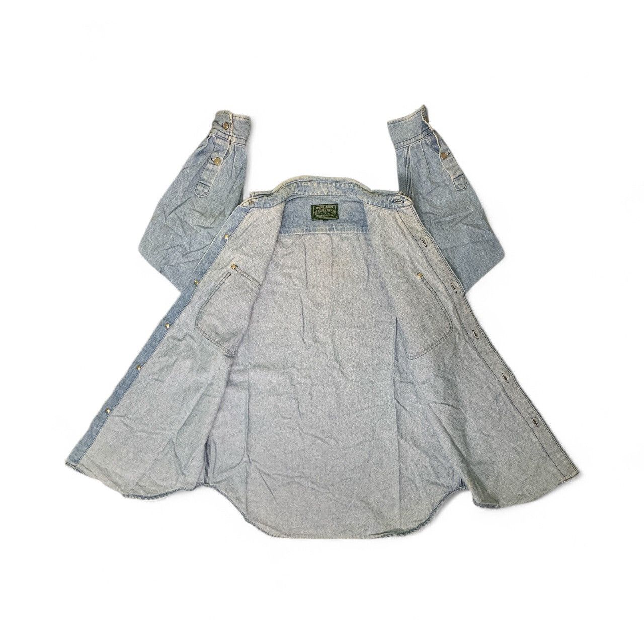 Polo Ralph Lauren Rare Design Polo Ralph Lauren Country Soft Denim Shirts Size US M / EU 48-50 / 2 - 3 Thumbnail
