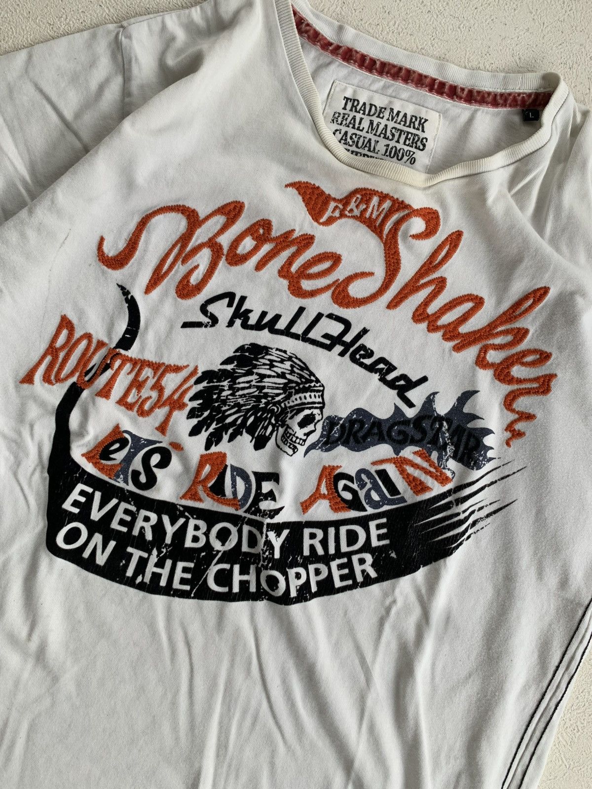 Japanese Brand Y2K Japanese Trade Mark Bone Shake Tee Size US M / EU 48-50 / 2 - 8 Thumbnail
