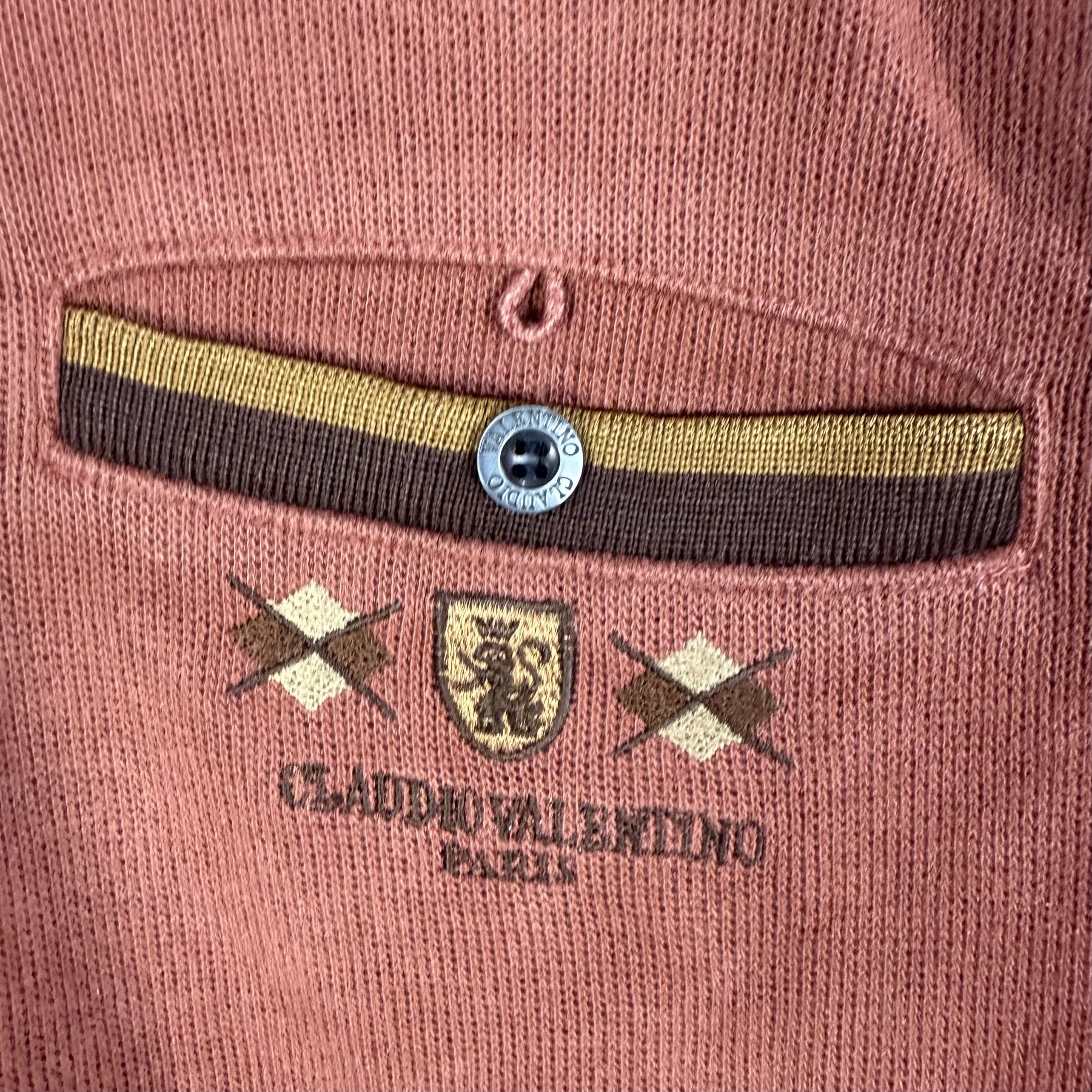 Valentino Vintage Claudio Valentino Collared Sweatshirt Crewneck Size US M / EU 48-50 / 2 - 4 Thumbnail
