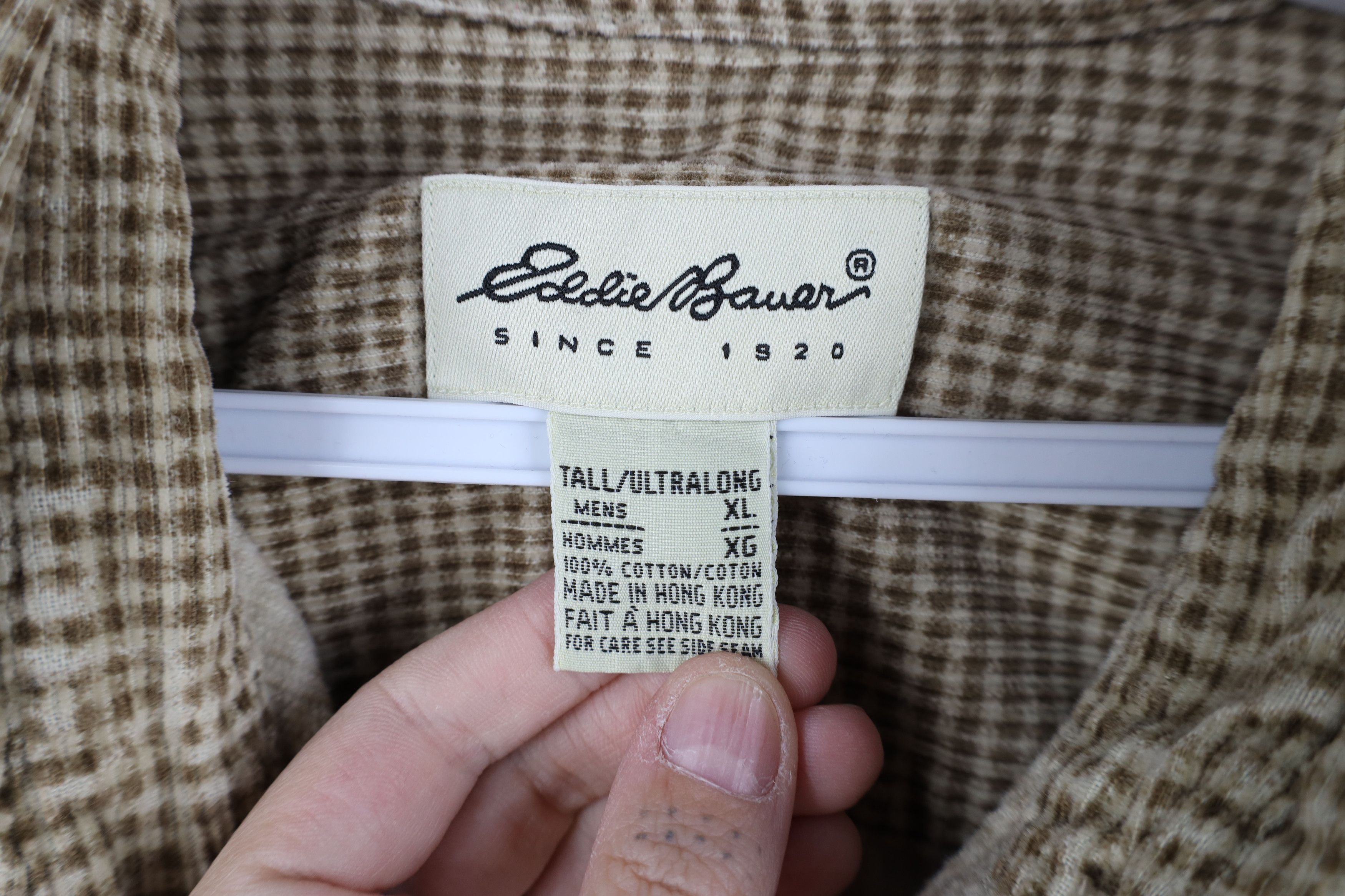 Eddie Bauer Vintage 90s Eddie Bauer Corduroy Collared Button Down Shirt Size US XL / EU 56 / 4 - 9 Thumbnail