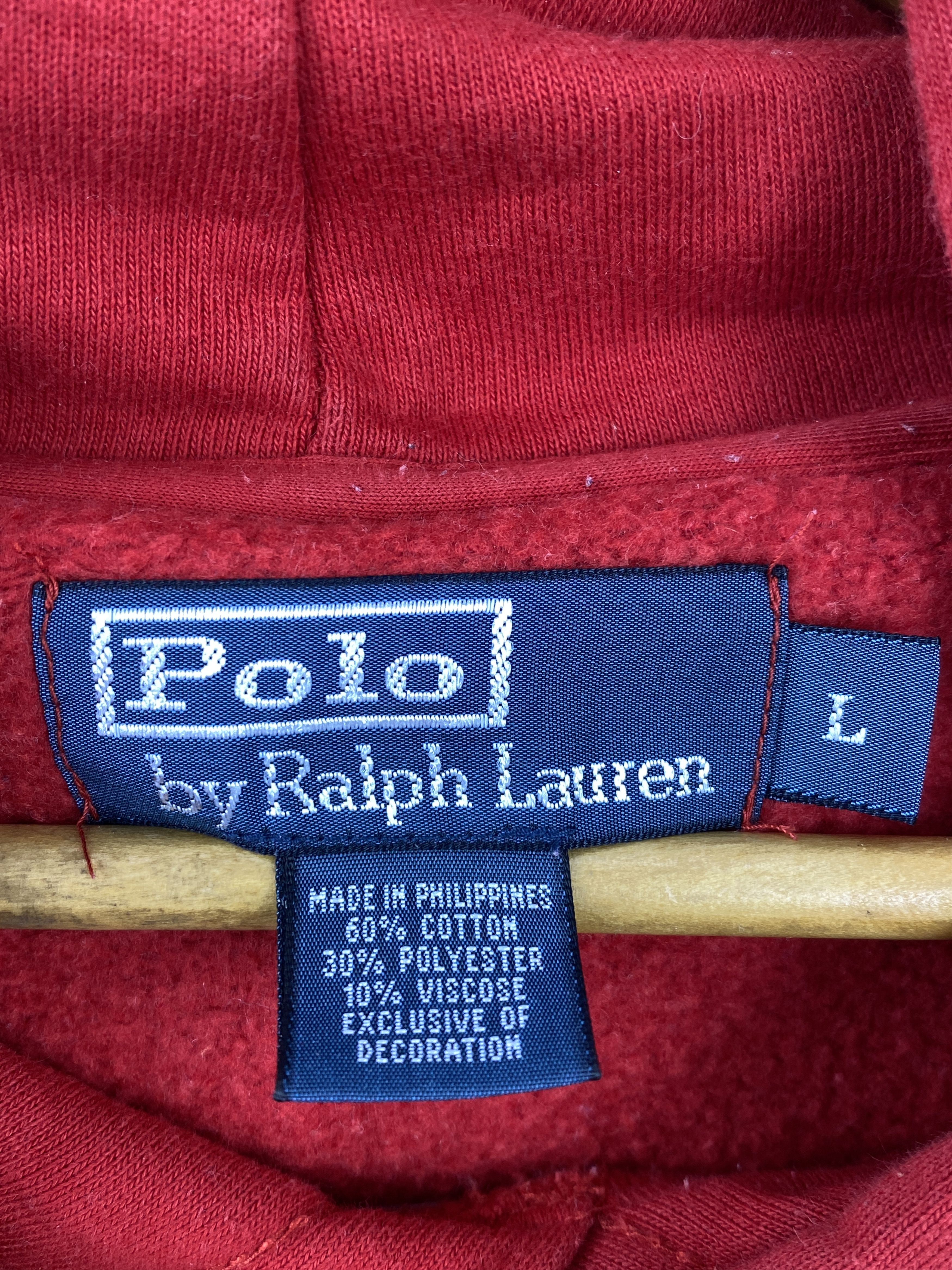 Polo Ralph Lauren Vintage Polo Ralph Lauren Pullover Hoodie SH0543 Size US L / EU 52-54 / 3 - 5 Thumbnail