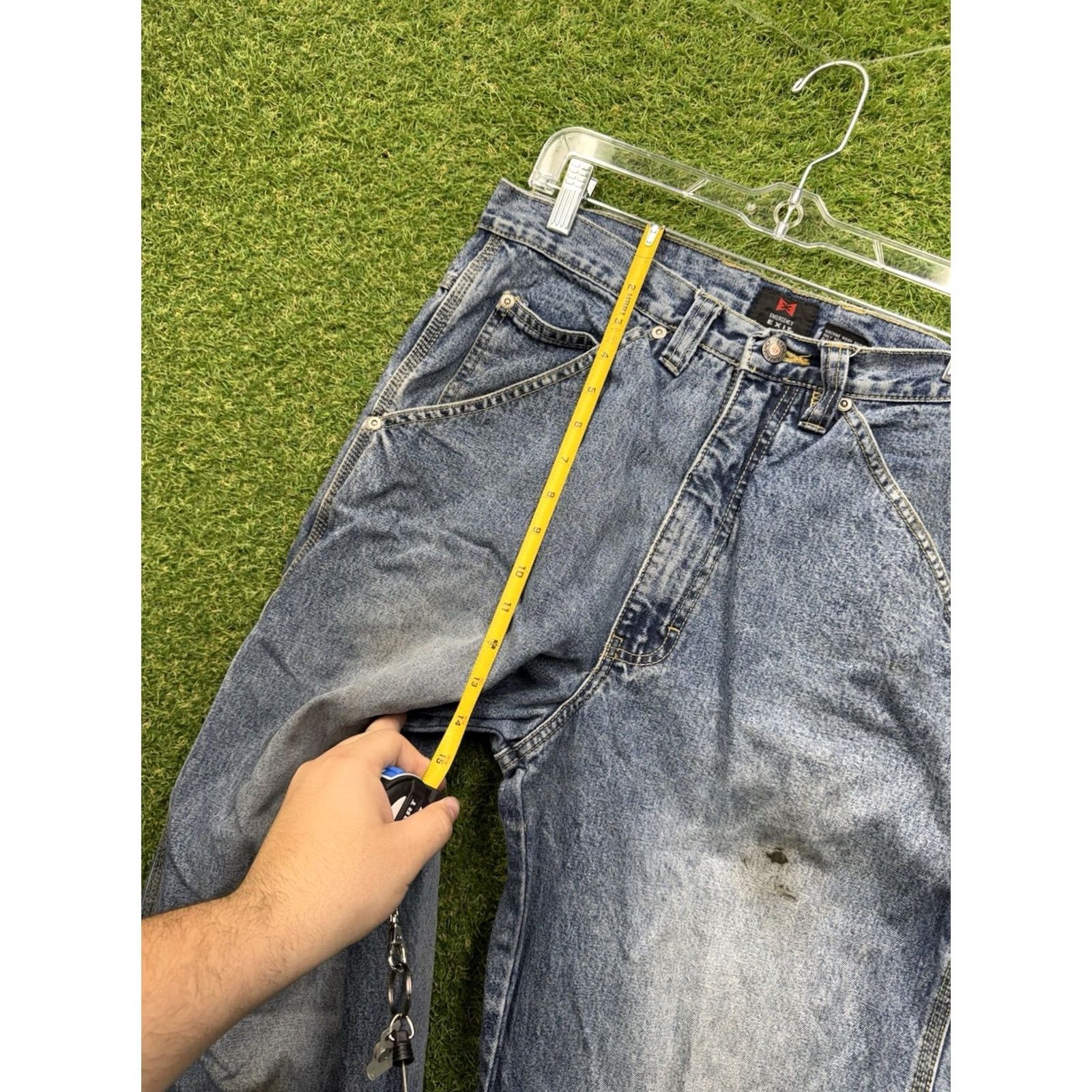 Denime VINTAGE Emergency Exit Jeans Mens 34x32 Denim 5-Pocket Bootcut Cotton Blue 90s Womens? Size US 34 / EU 50 - 7 Thumbnail