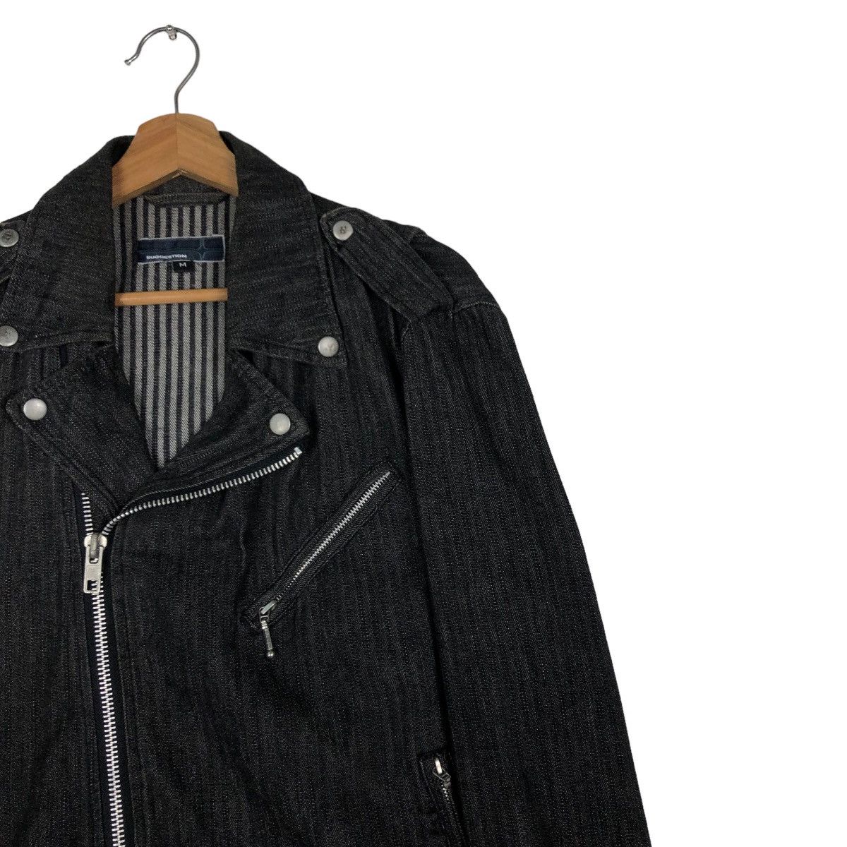 Japanese Brand Biker Jacket Bondage Double Breast Suggestion Japan Striped Size US M / EU 48-50 / 2 - 6 Thumbnail