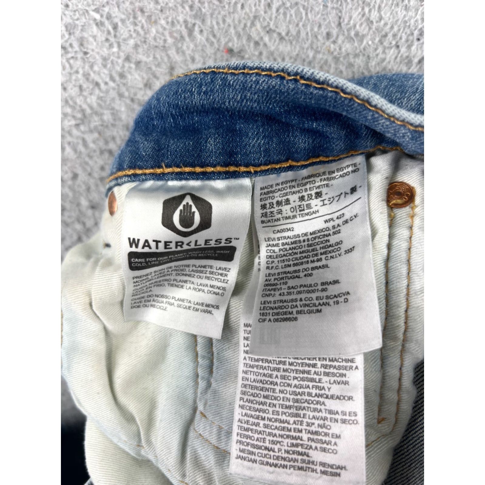 Levi's Levi's 514 Jeans Denim Blue Cotton Blend 34x32 Regular Adult Men Size US 34 / EU 50 - 7 Thumbnail