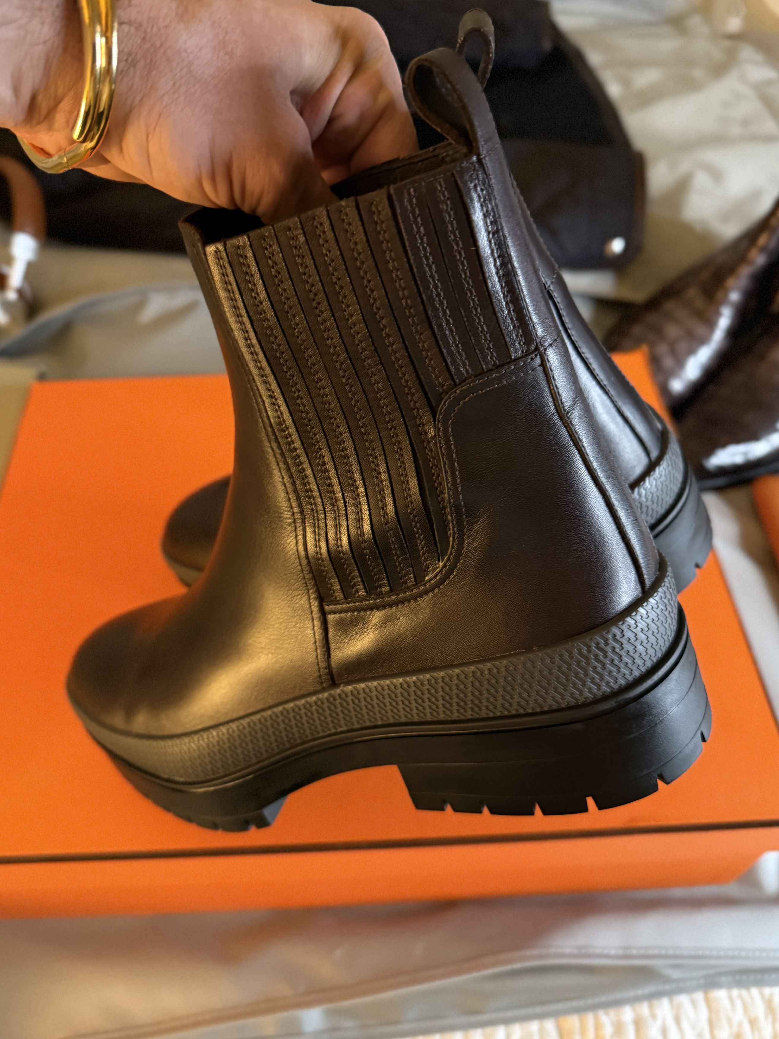 Hermes Ultimate Rare New $1,500 HERMES Ankle Boots Size US 10 / EU 43 - 17 Thumbnail